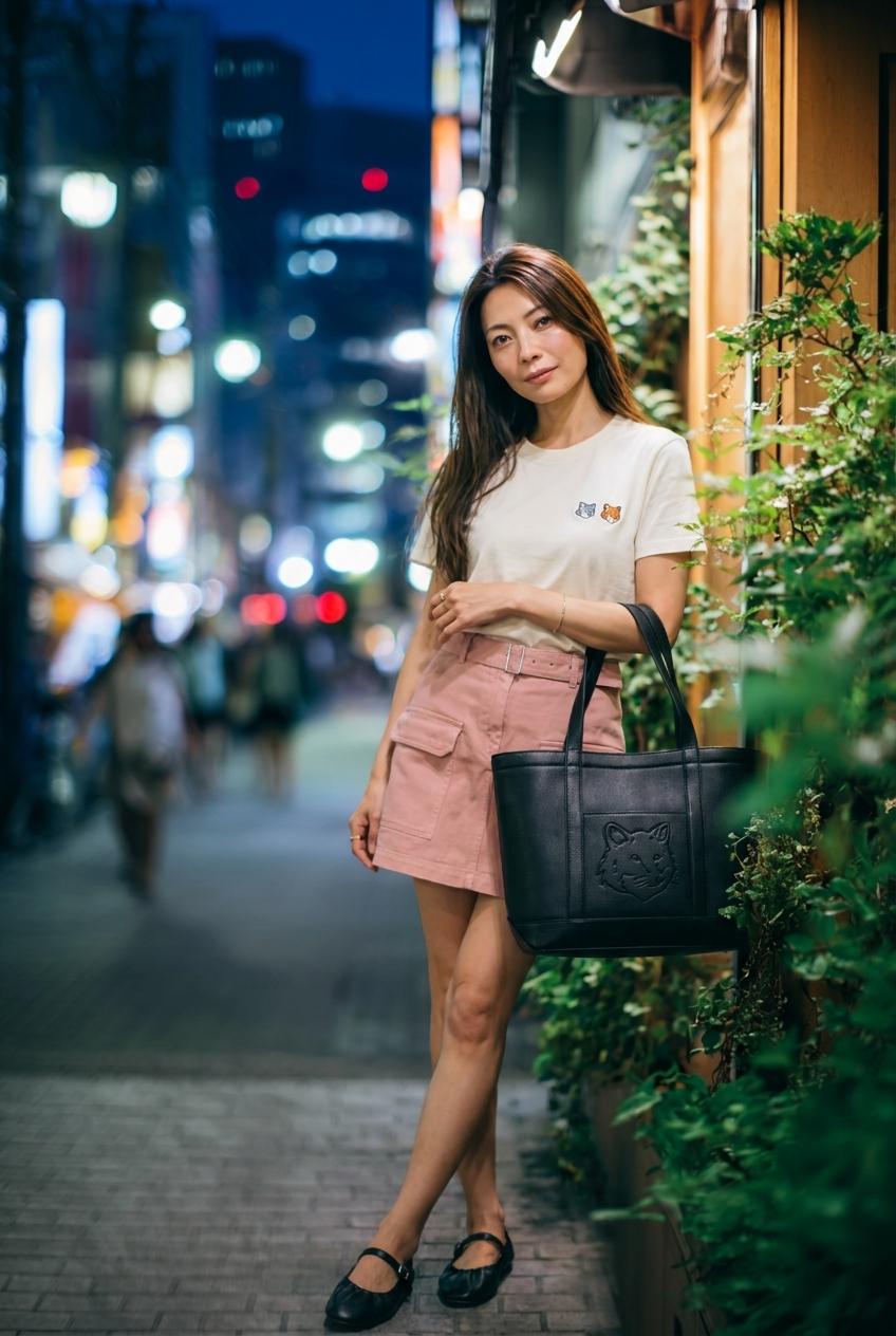 西麻布、夏の夕暮れに、涼を連れて。