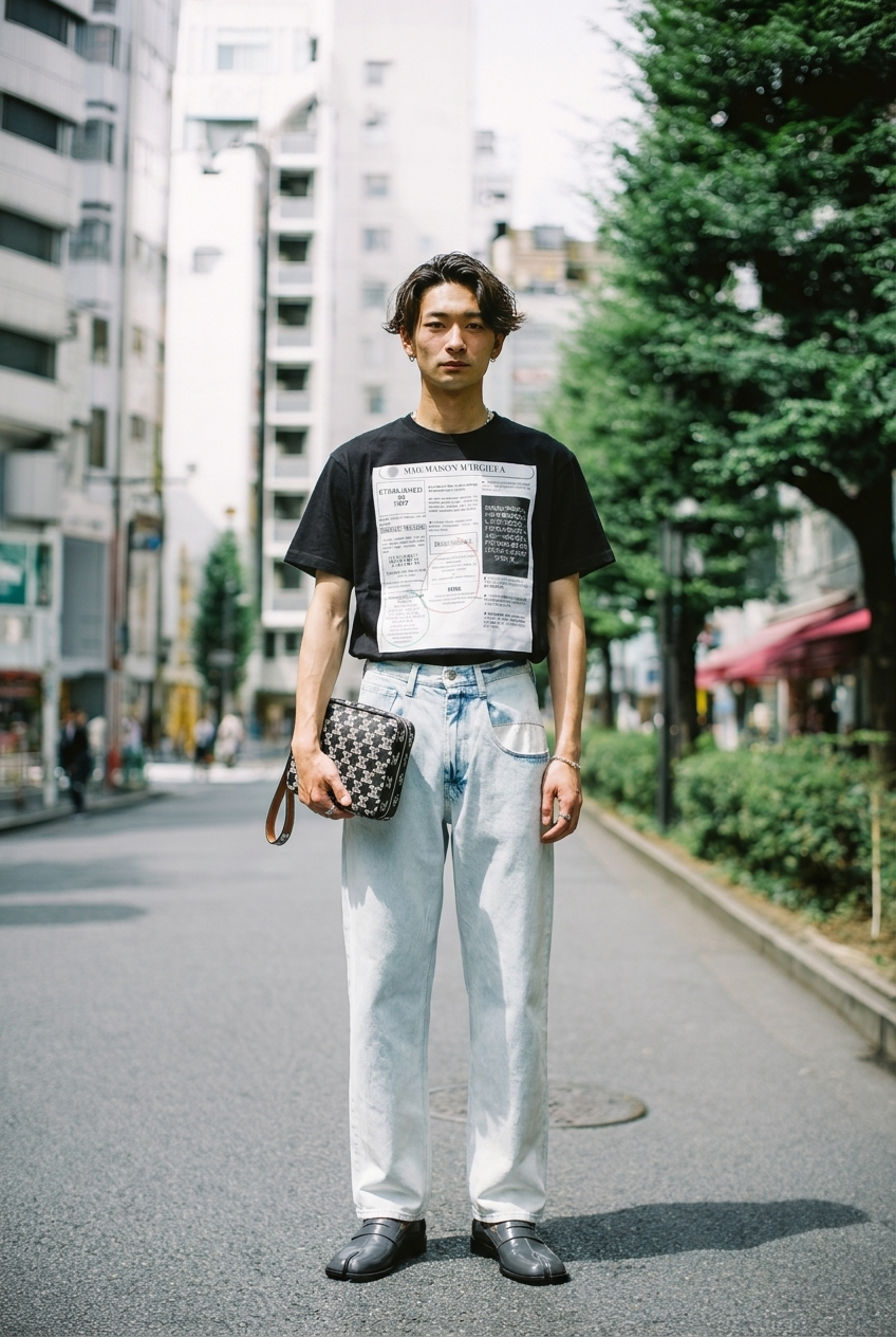 Maison Margiela × CELINE、真夏の昼下がり、風をまとう。