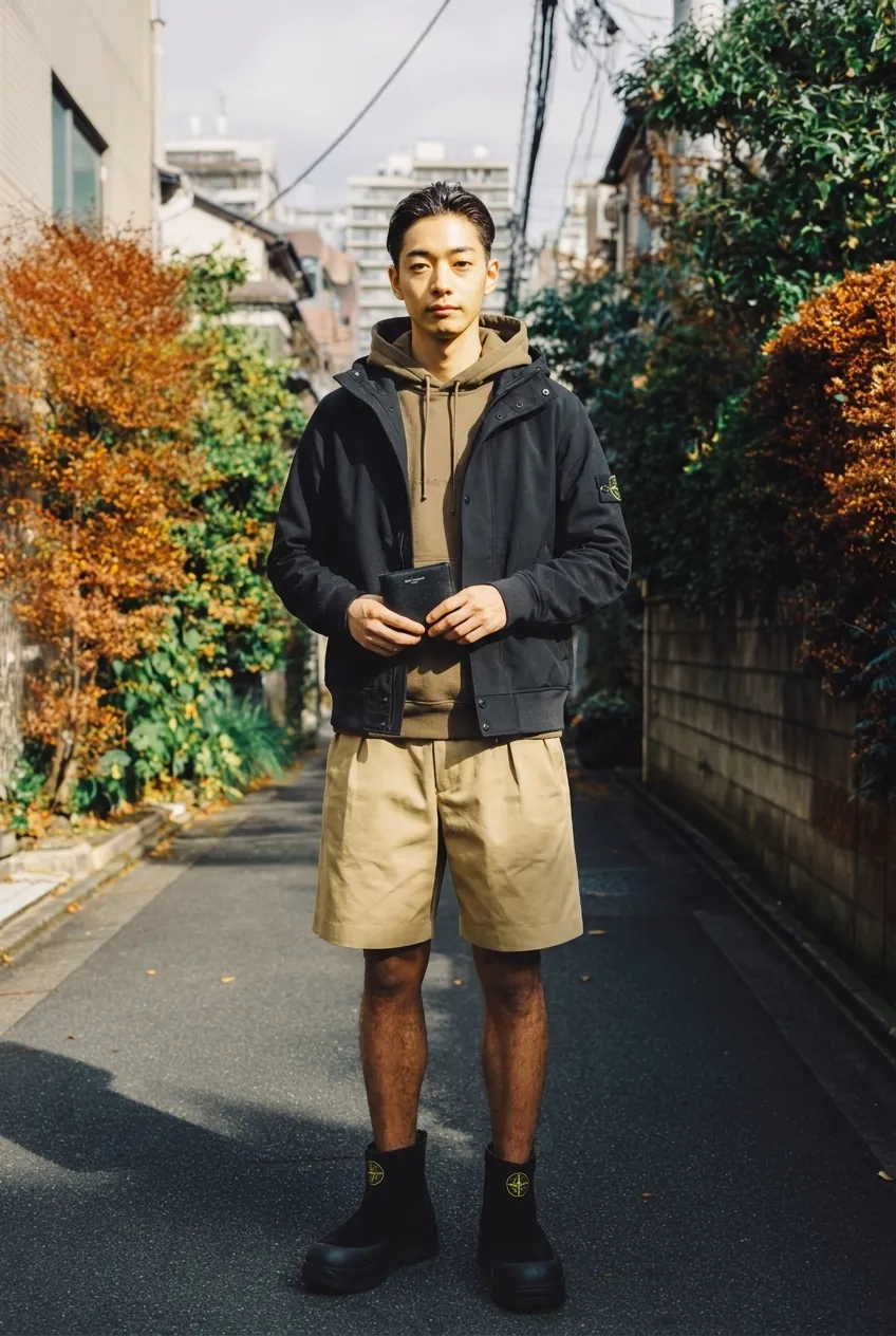 Stone Island×Saint Laurent メンズ 秋コーデ｜5点の価格比較