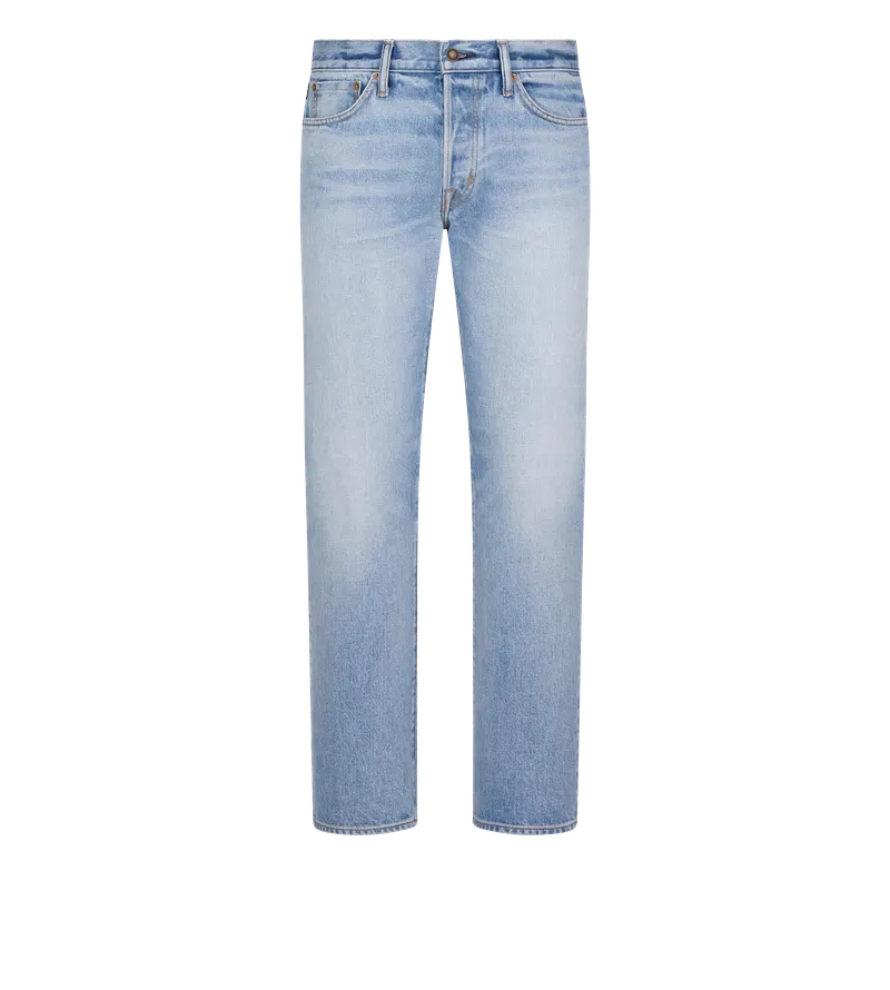 TOM FORD PALE BLUE 50'S STRAIGHT FIT DENIM