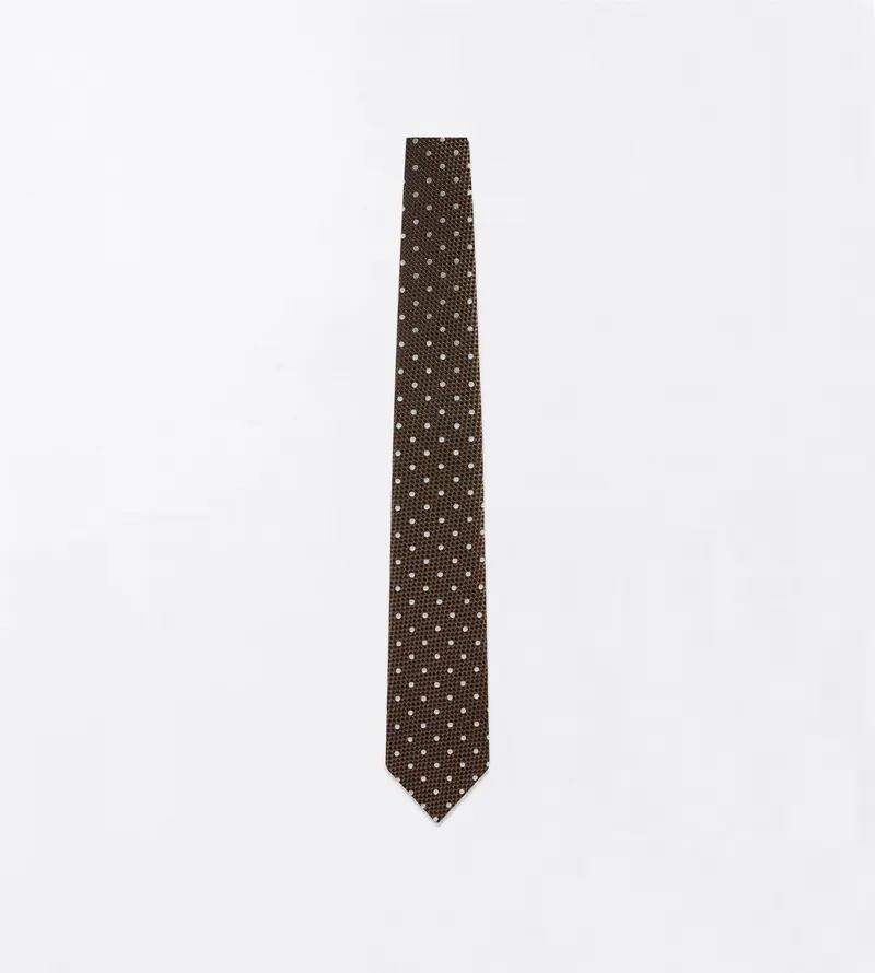 TOM FORD POLKA DOT JACQUARD TIE