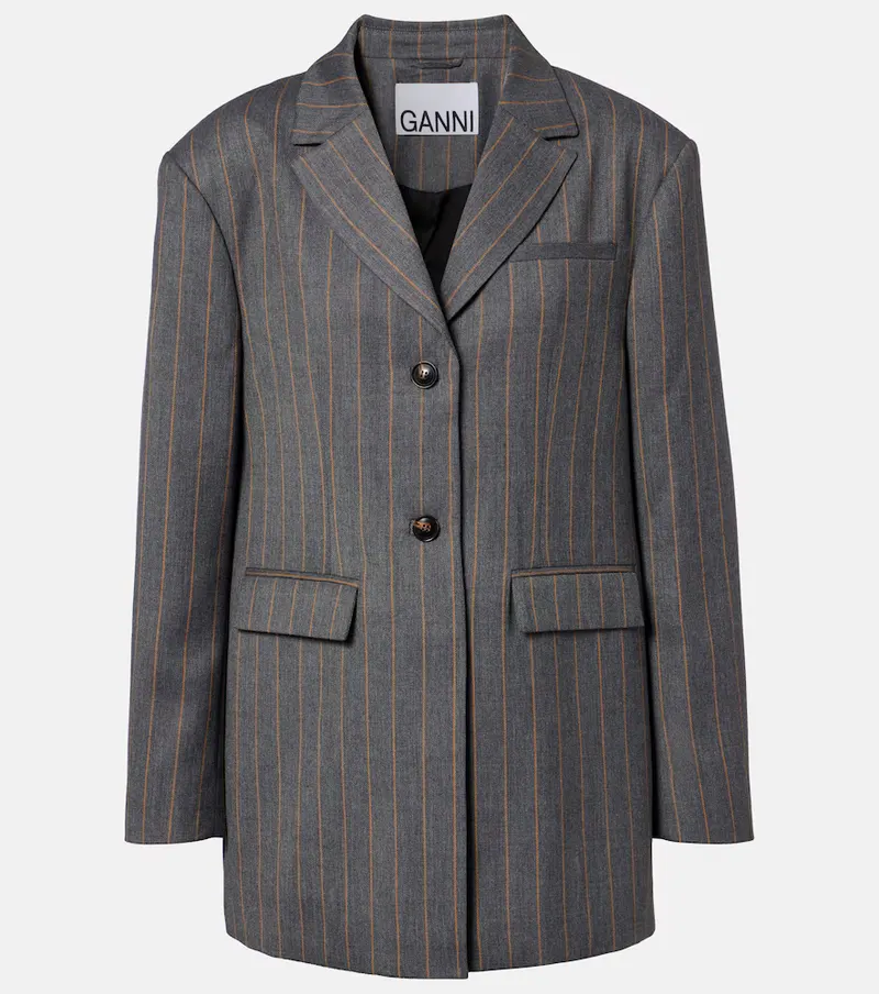 Ganni Ganni Pinstripe blazer