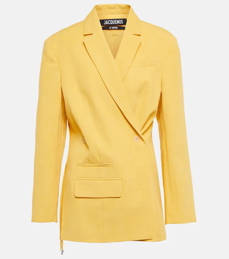 JACQUEMUS Jacquemus La Veste Tibau linen-blend blazer