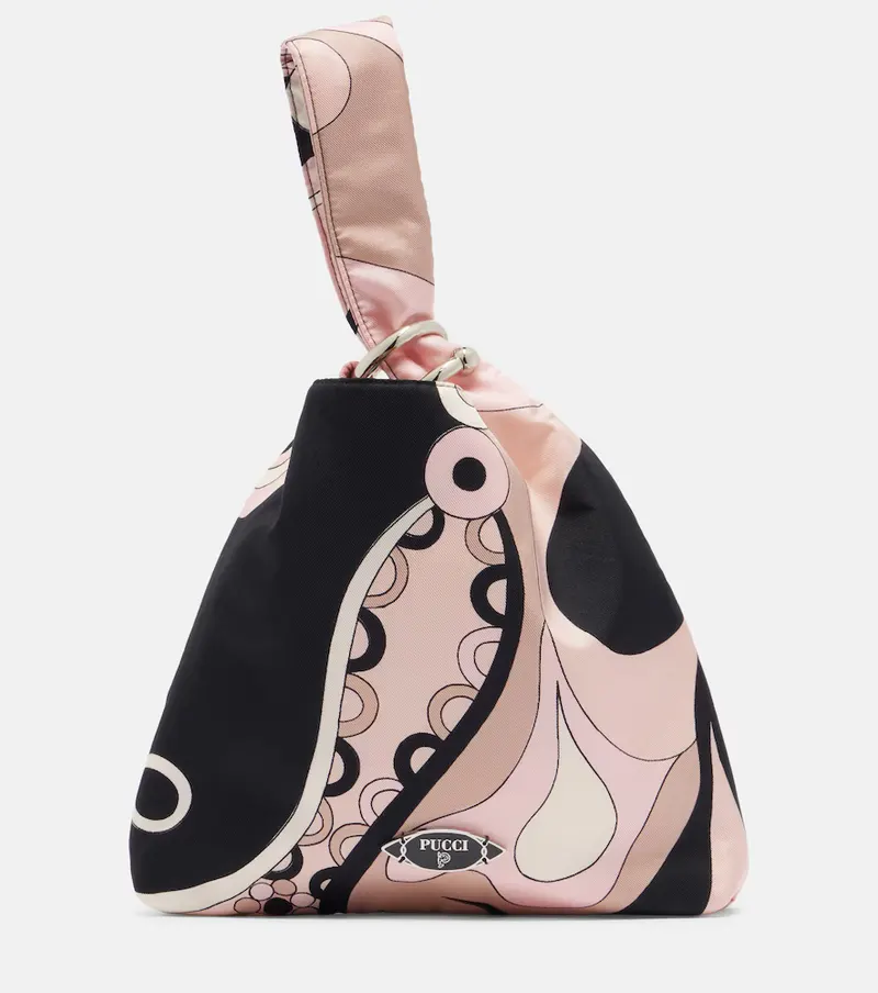 EMILIO PUCCI Pucci Emilio Orchidee silk twill top-handle bag