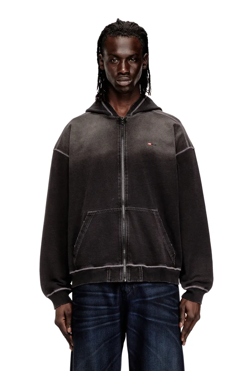 DIESEL メンズ ジップアップパーカー S-BLAXTO-HOOD-ZIP