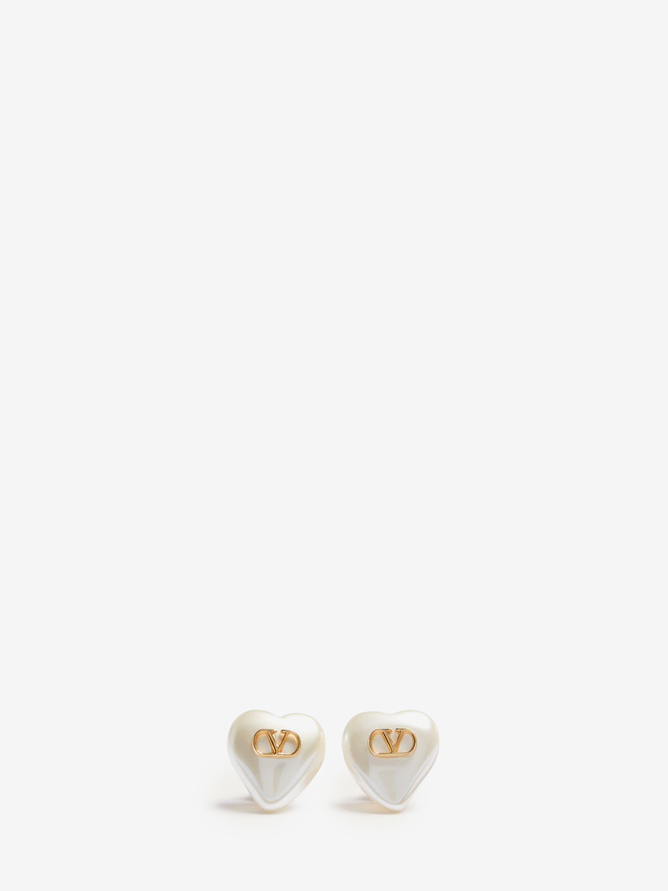 VALENTINO VLogo Signature metal and pearl earrings