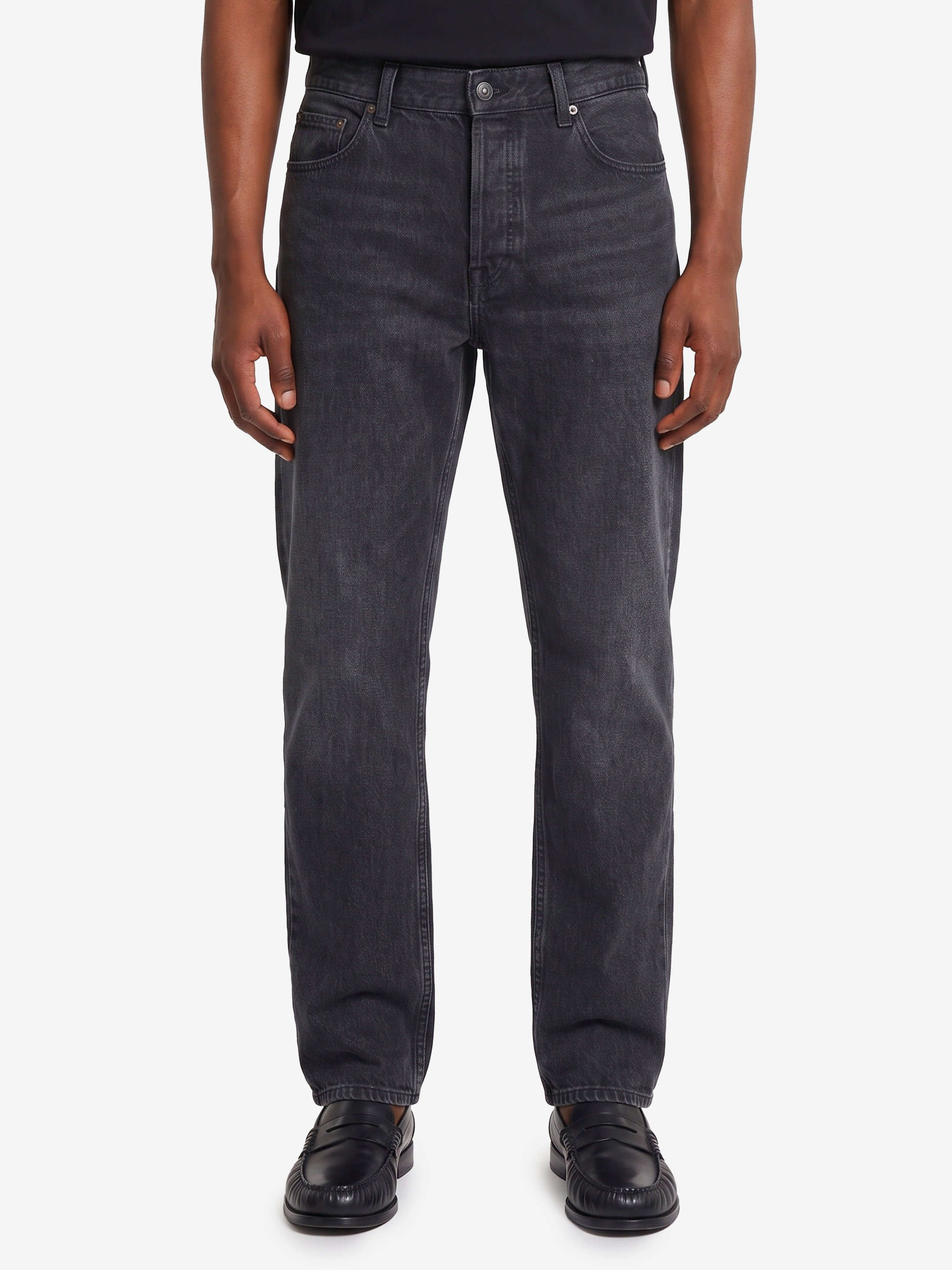 The Row Black Moe jeans