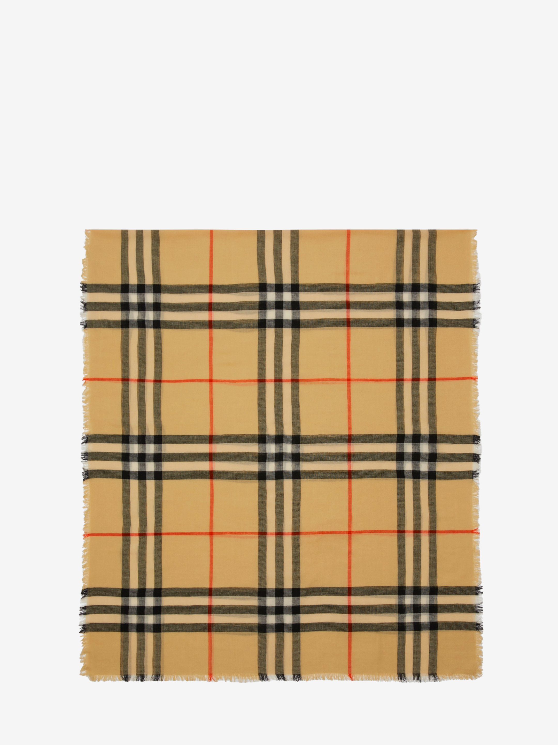 Burberry Check wool scarf