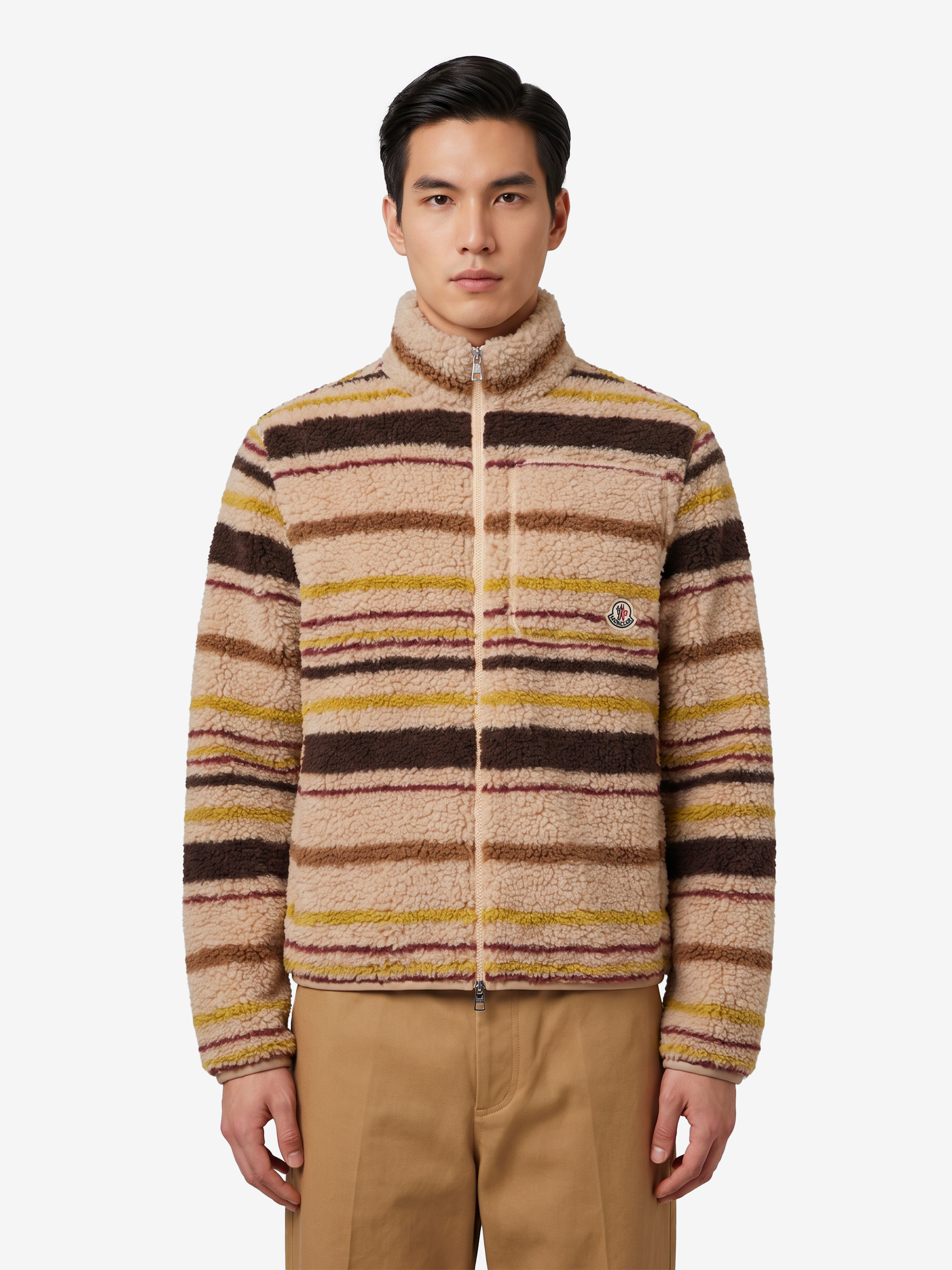 MONCLER Teddyeffect zip cardigan