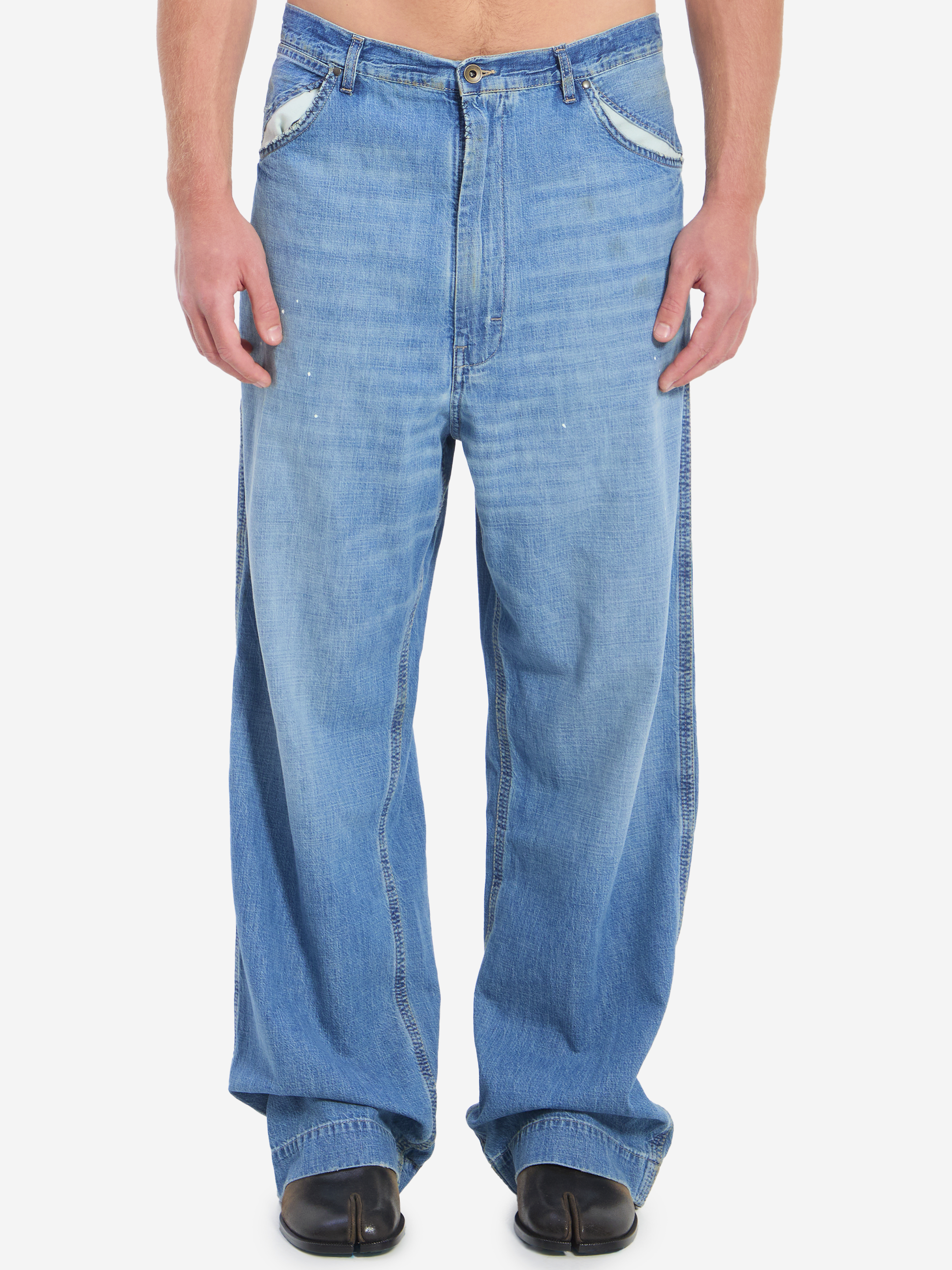 Maison Margiela Blue wideleg jeans