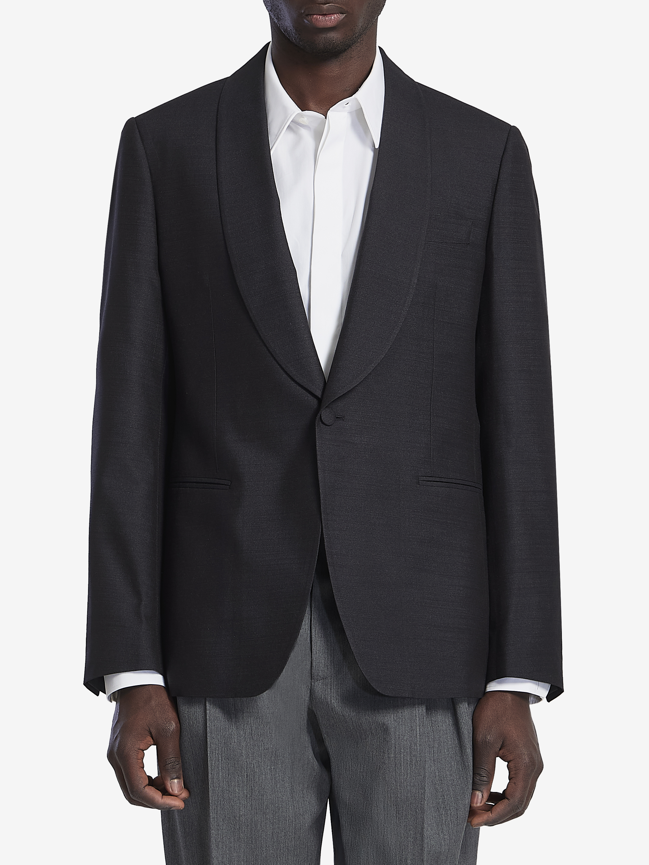 LARDINI Silk singlebreasted jacket