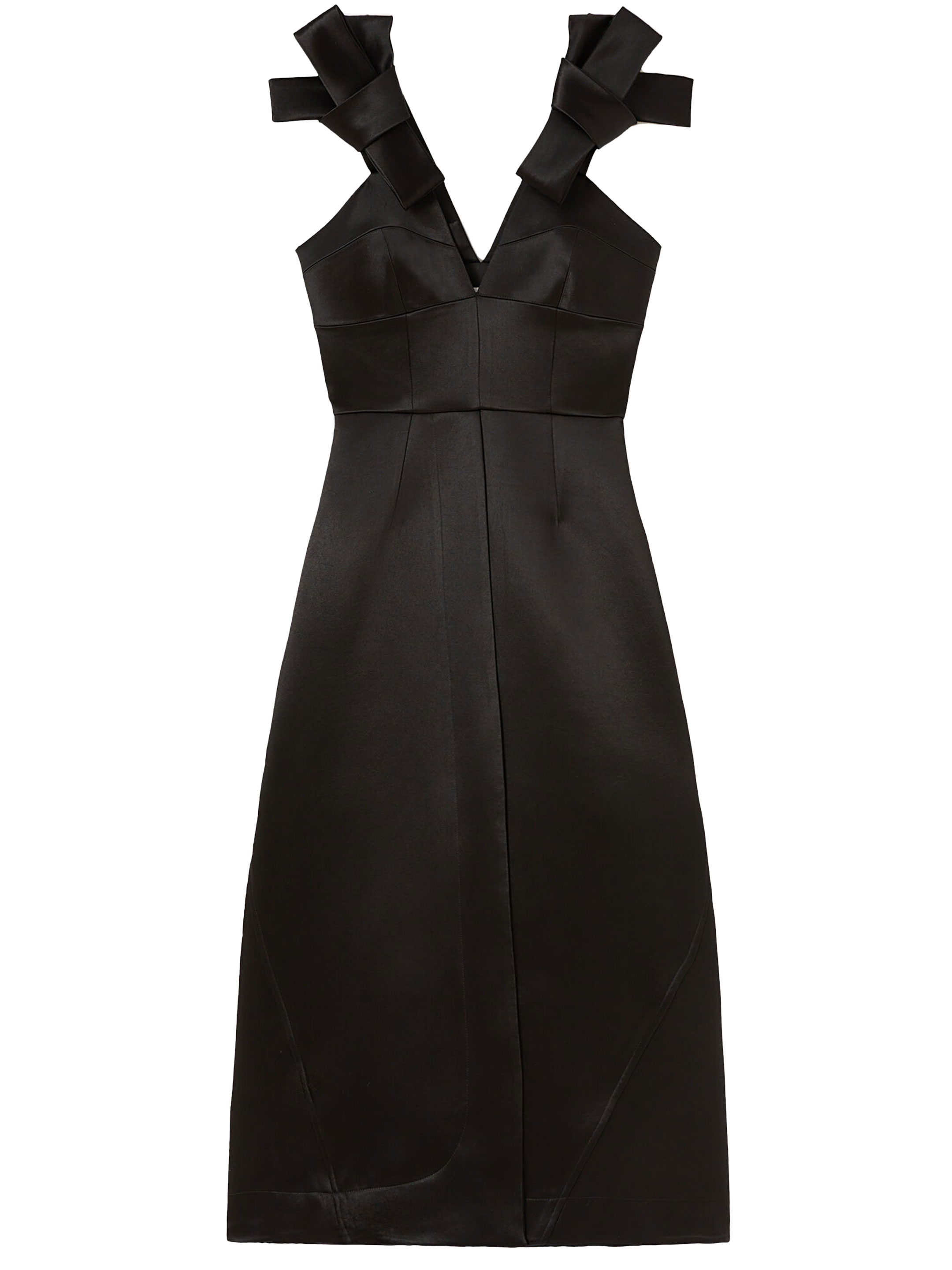 Jil Sander Black satin dress