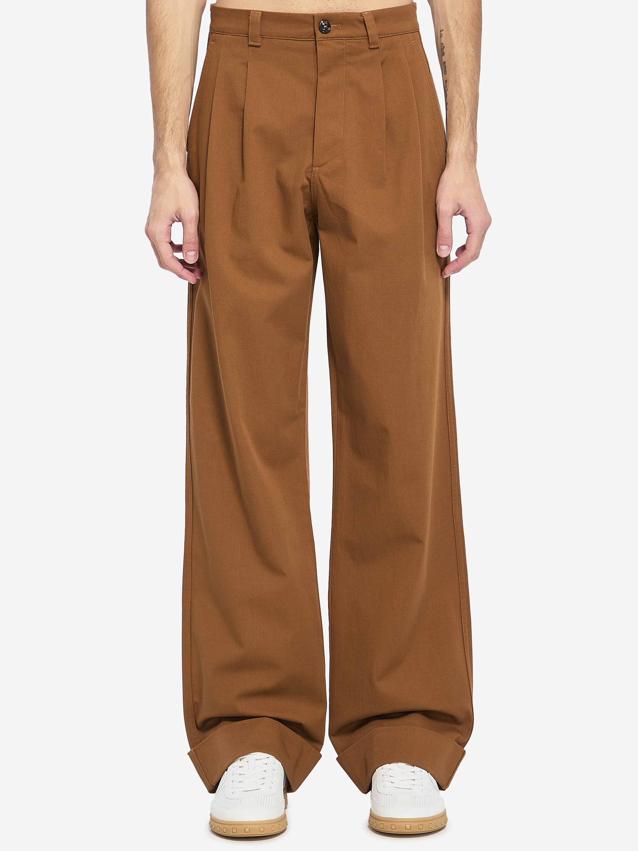 VALENTINO Cotton gabardine trousers