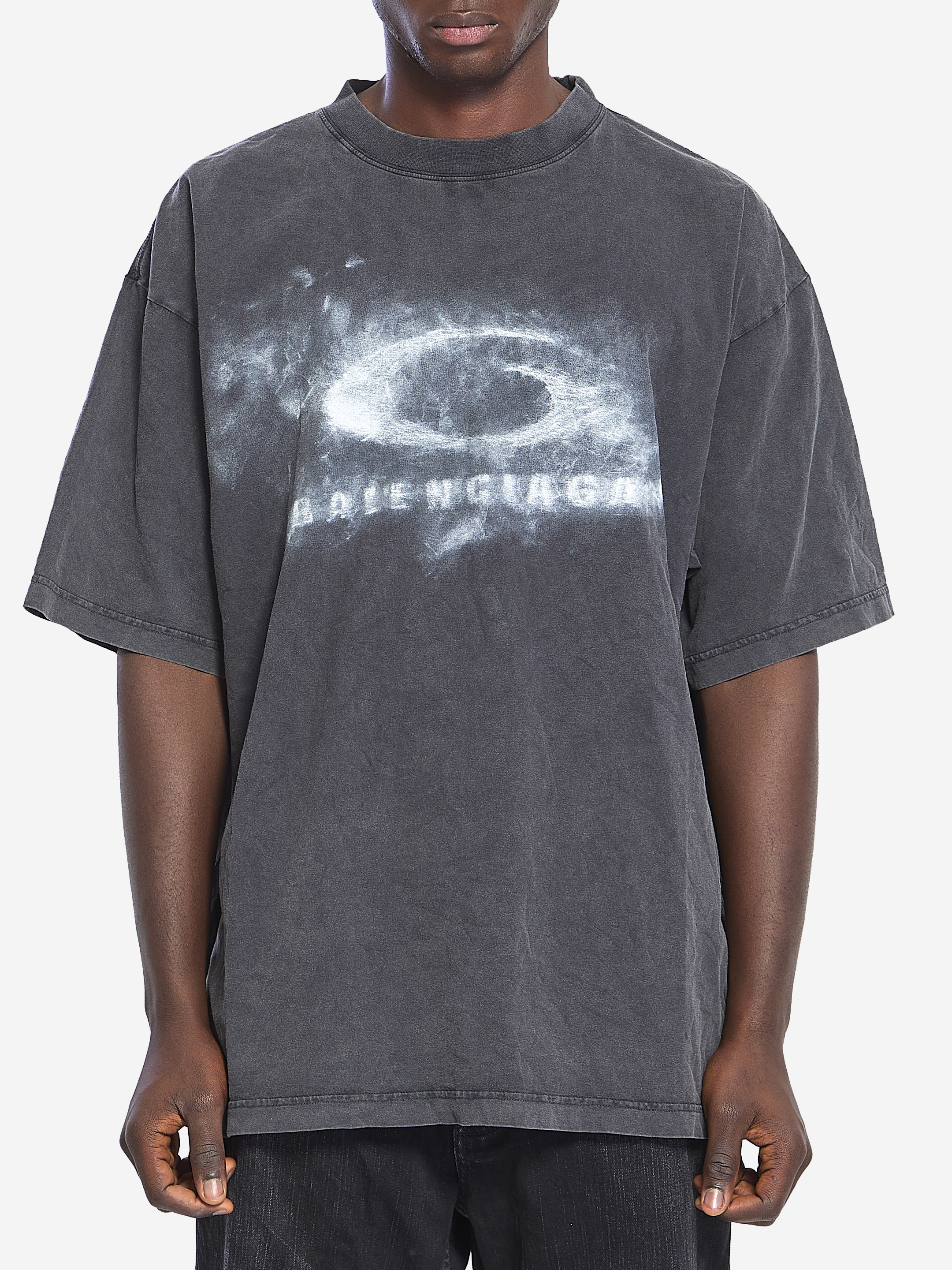 BALENCIAGA Washed Crayon Loop Tshirt