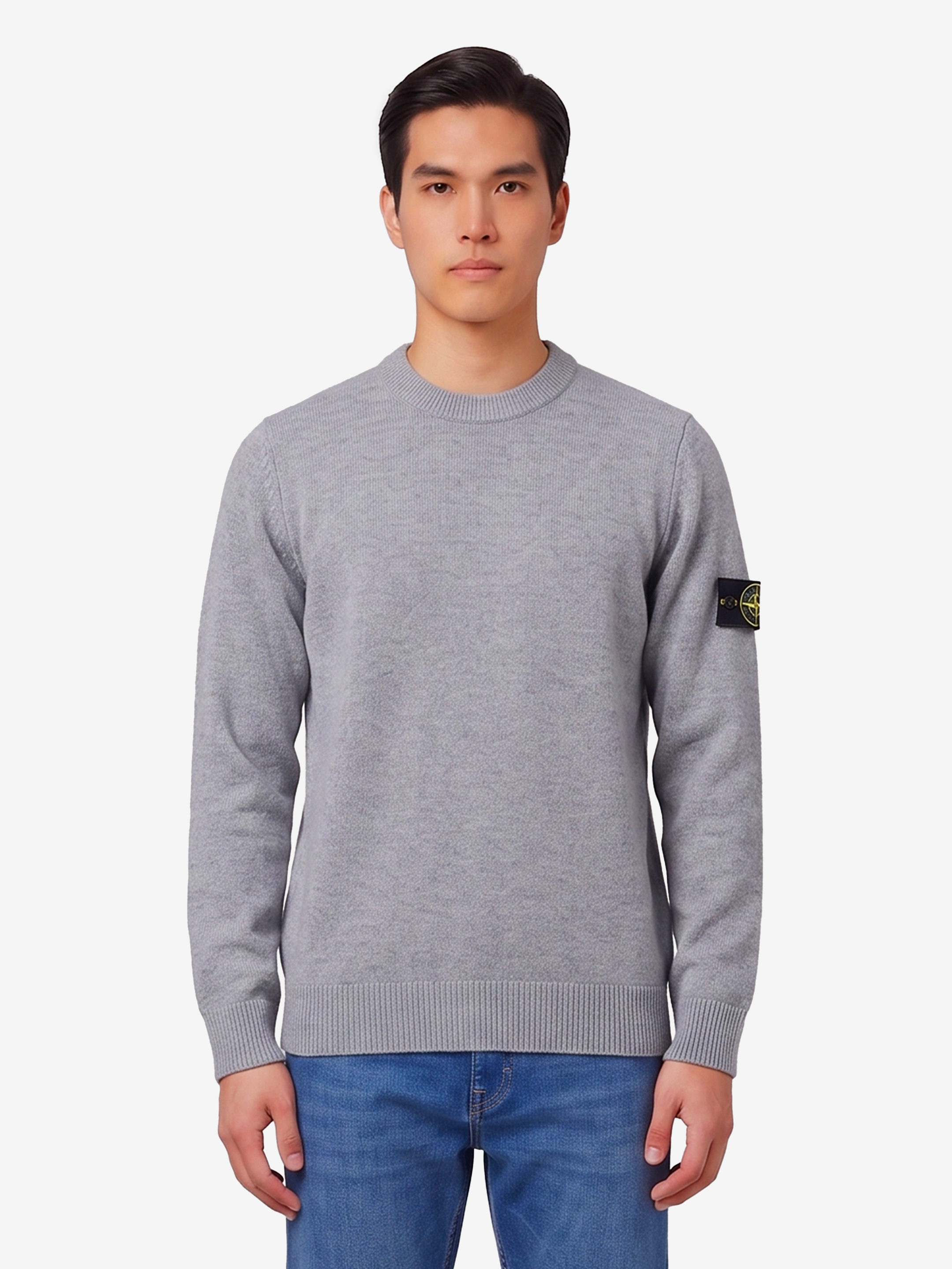 Stone Island Grey crewneck sweater