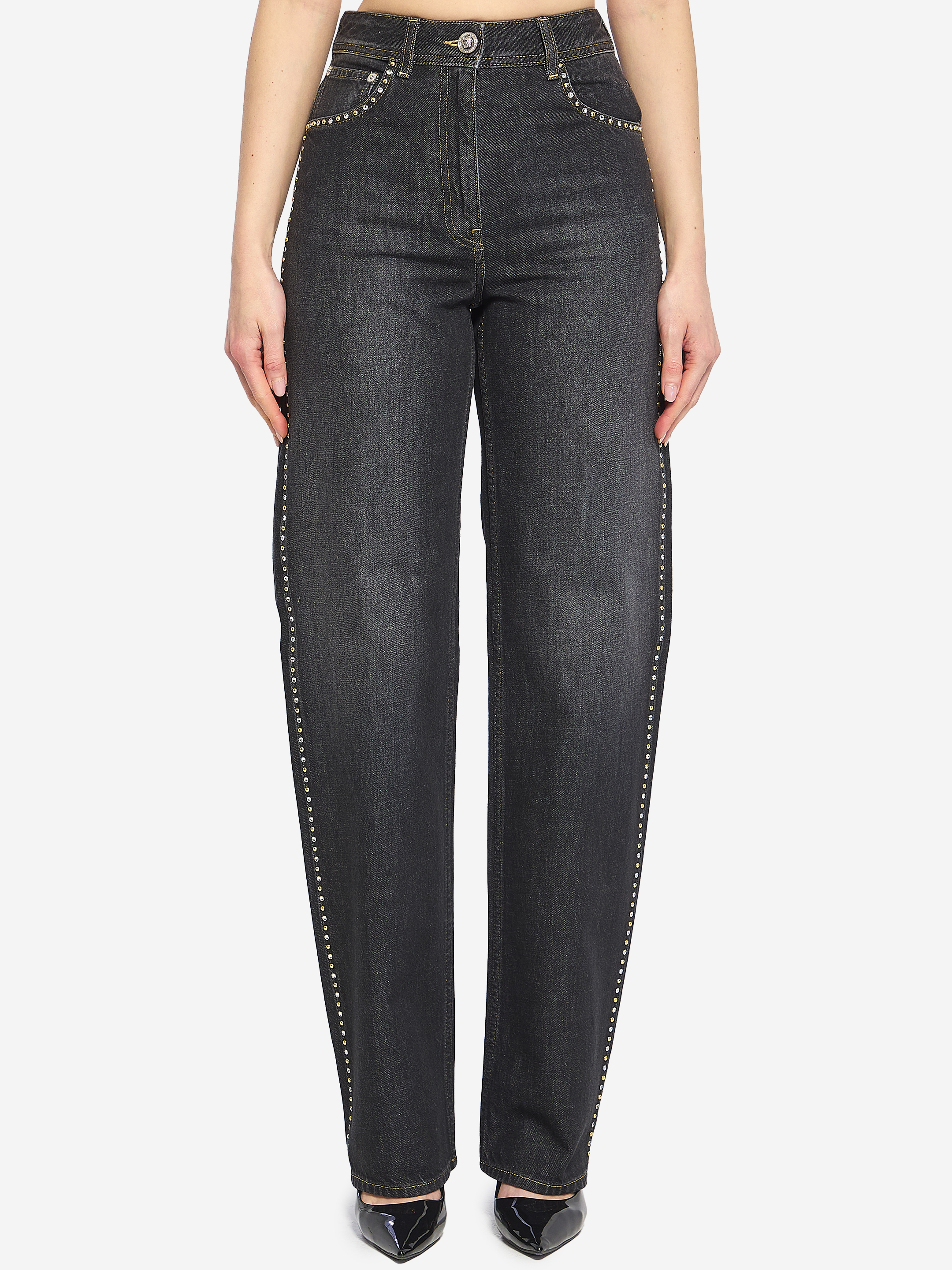 VERSACE Jeans with studs