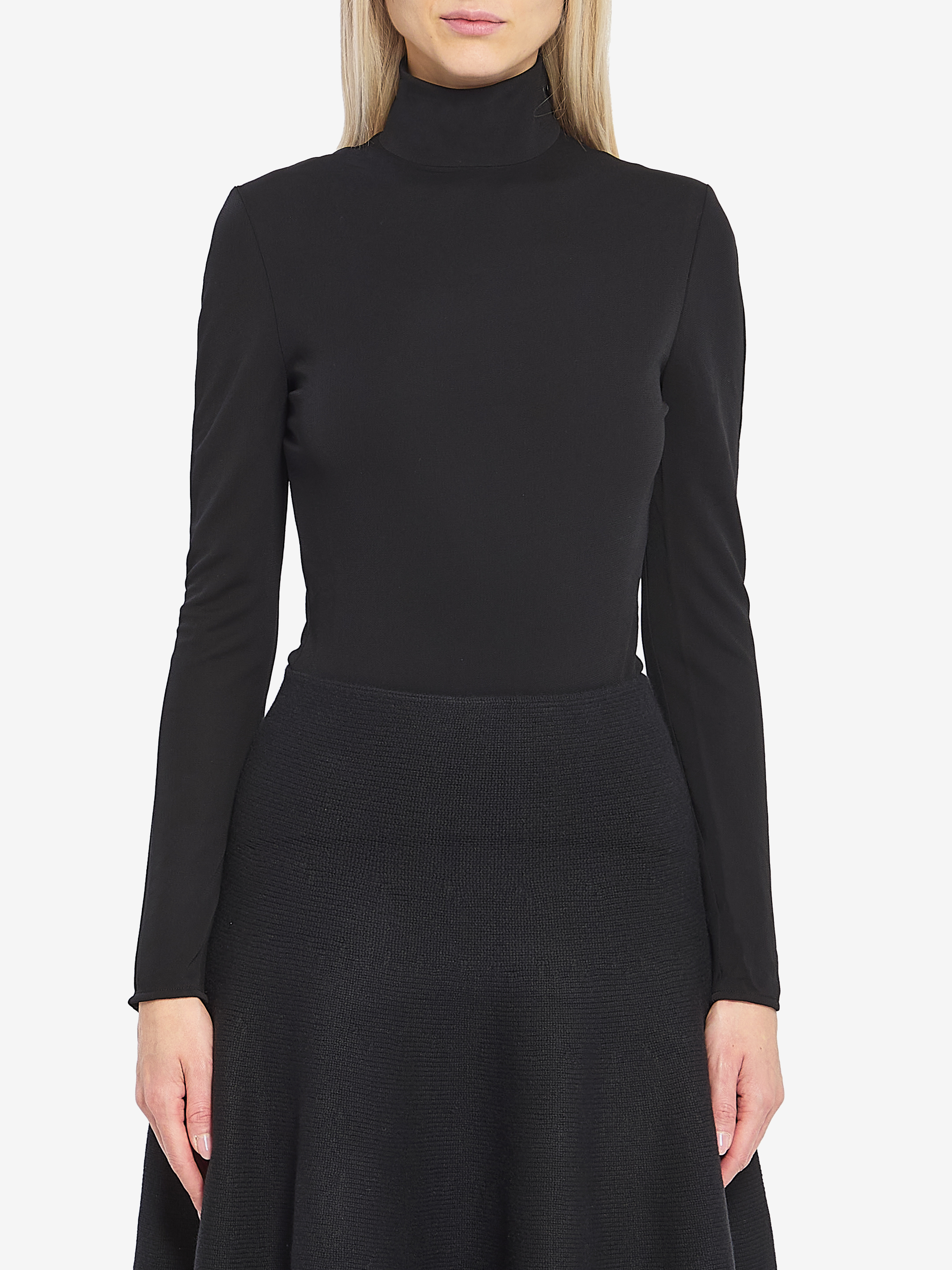 Alaïa Fluid jersey bodysuit with heart cutout
