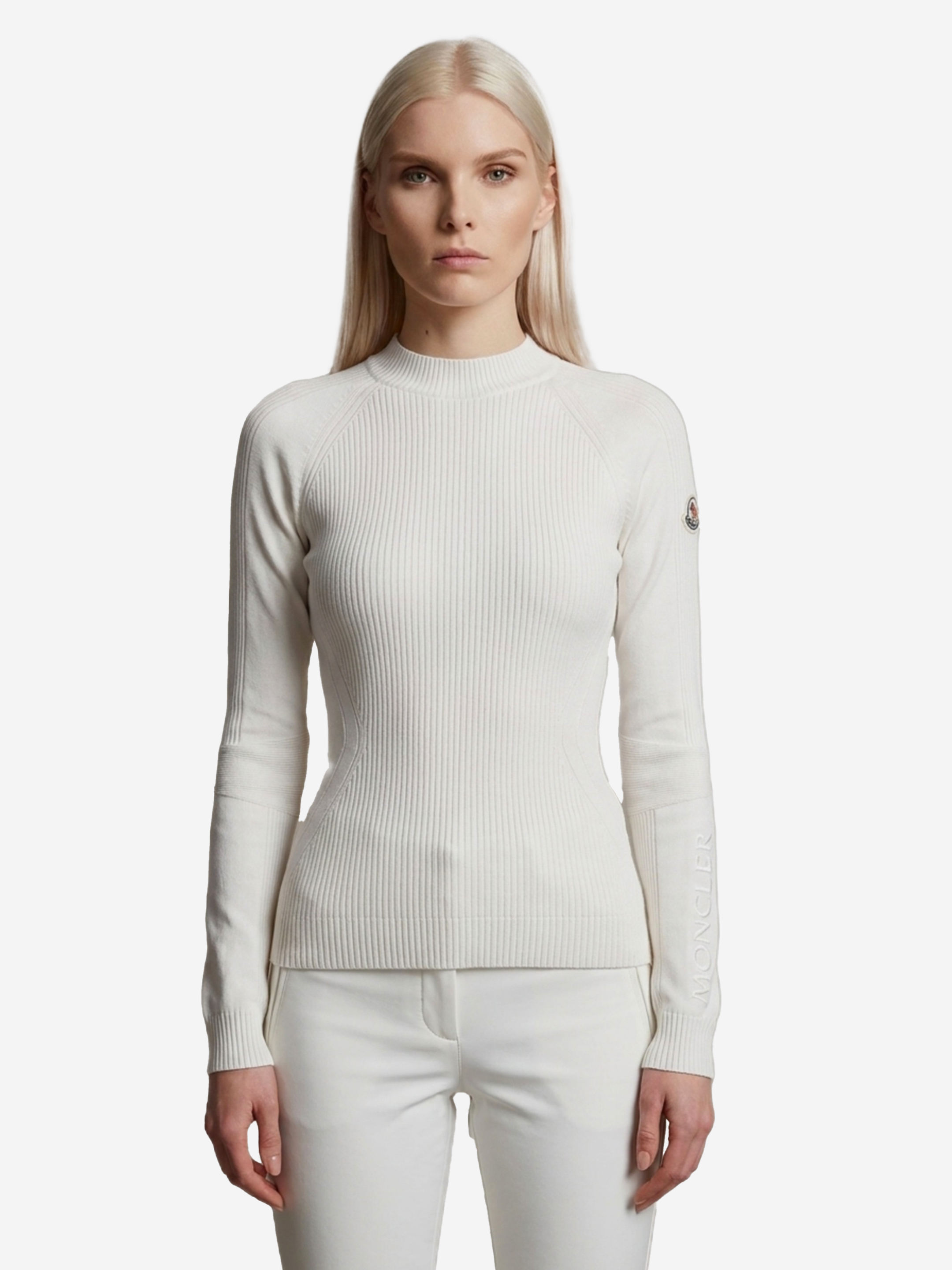 MONCLER Knitted crew neck sweater