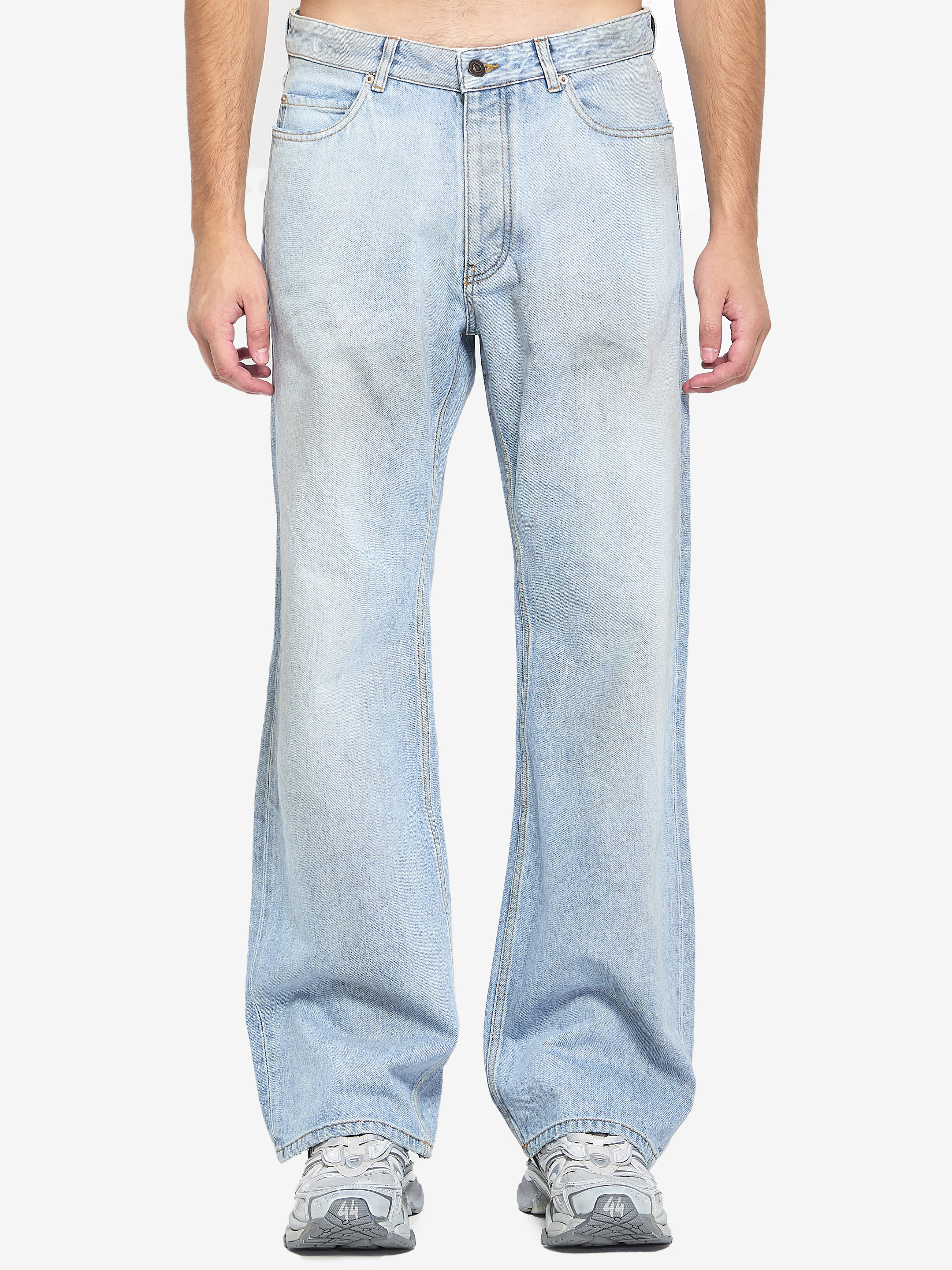 BALENCIAGA Distressed relaxed jeans