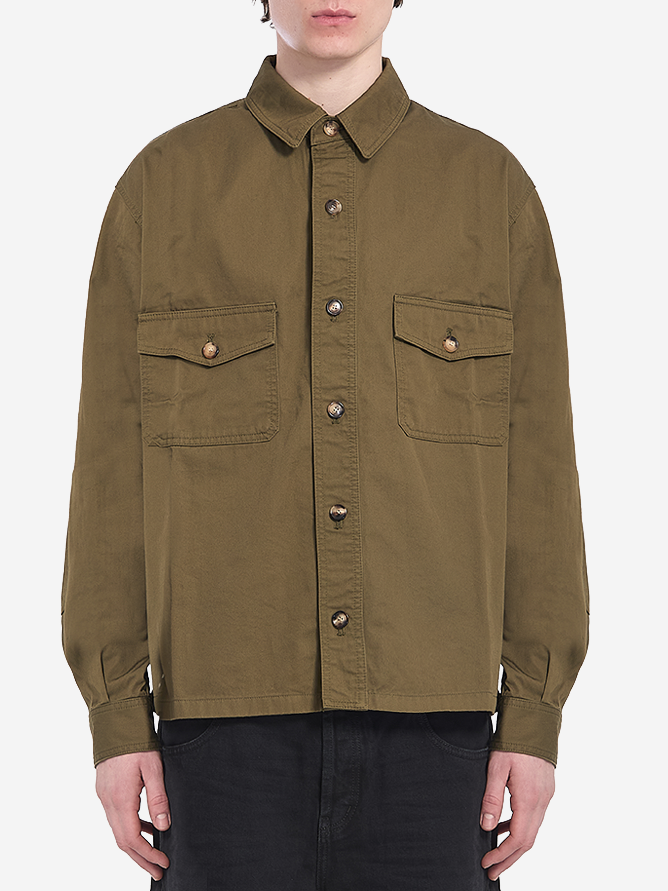 Saint Laurent Cotton twill overshirt