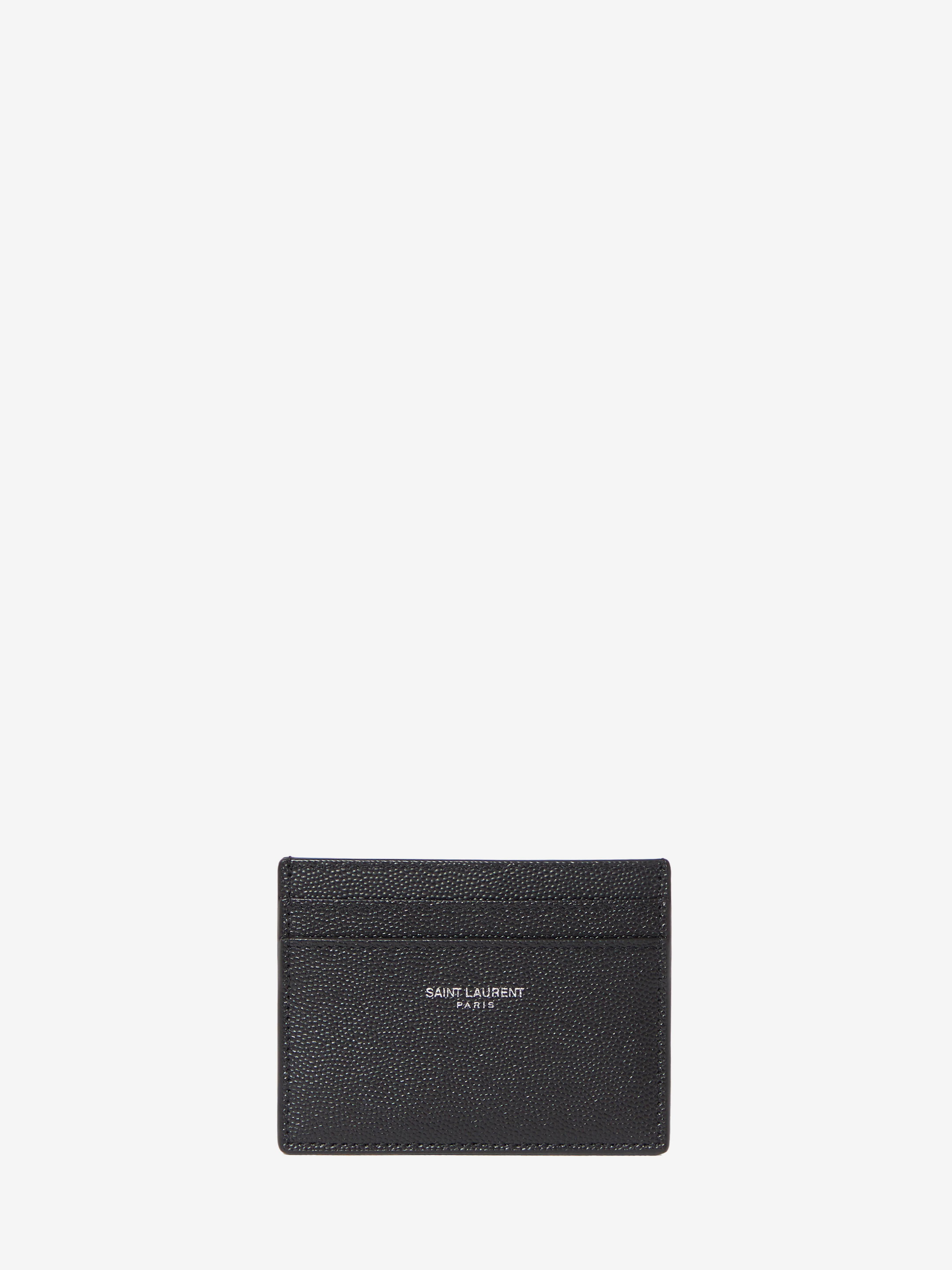Saint Laurent Black leather cardholder