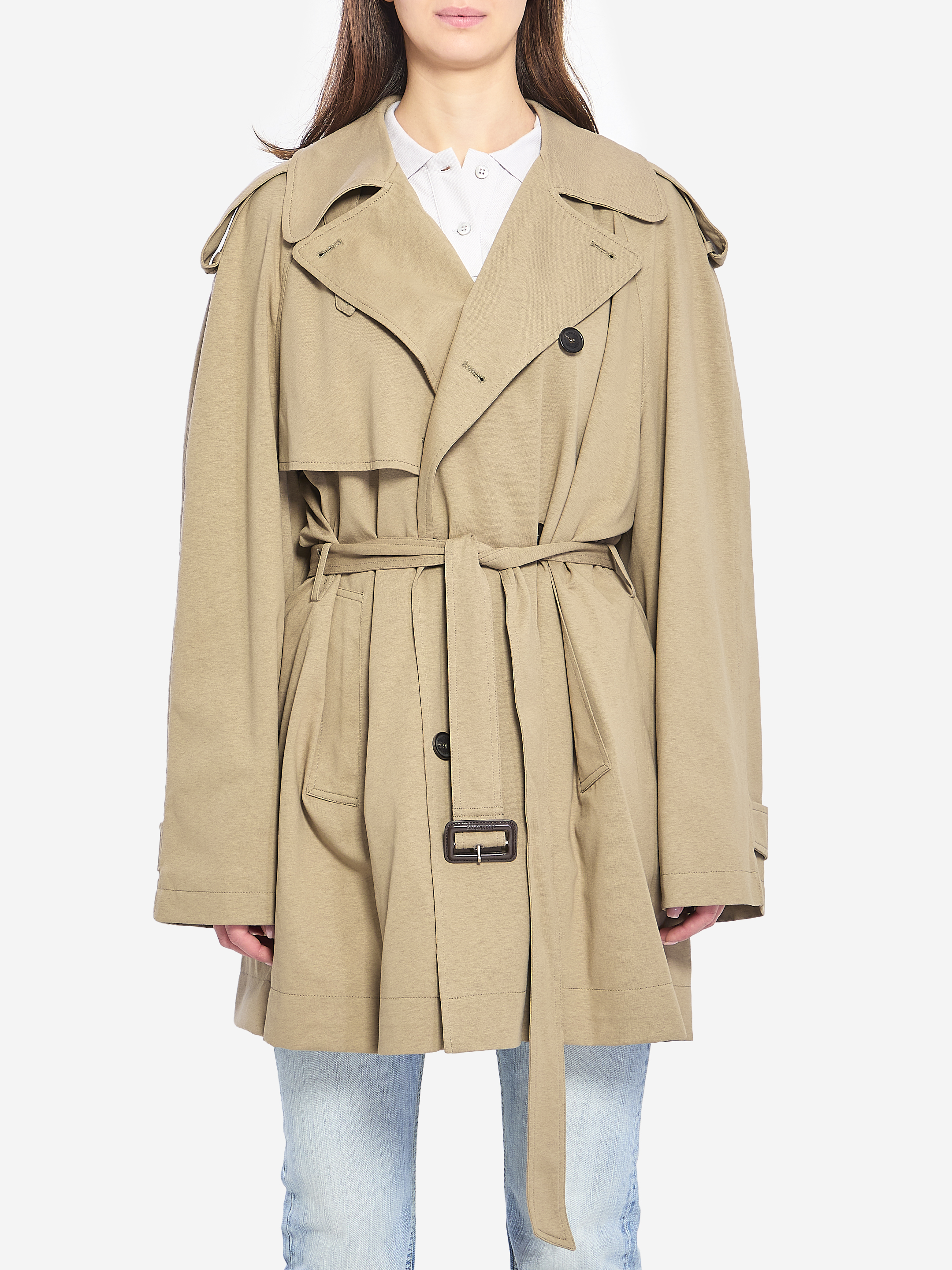 BALENCIAGA Short cocoon trench