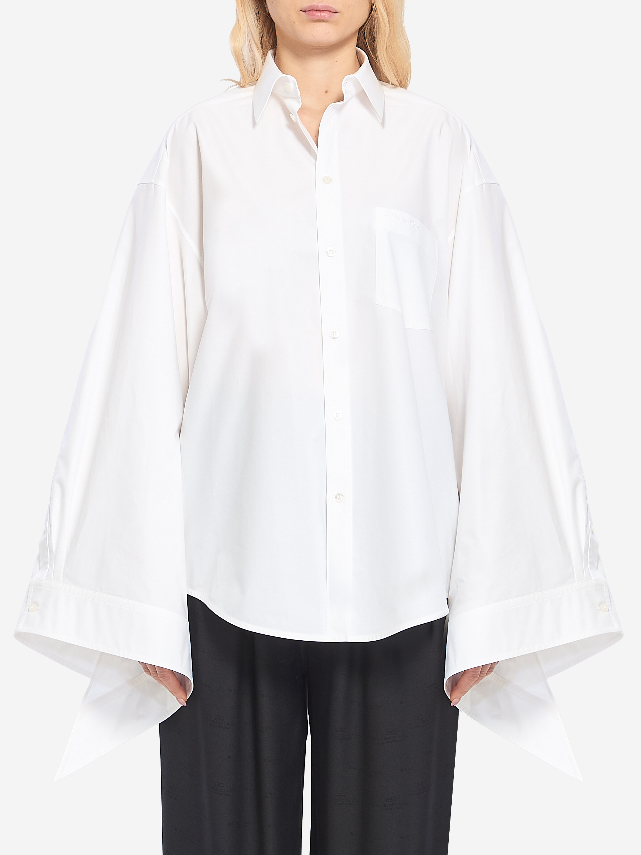 BALENCIAGA Tied cuffs blouse