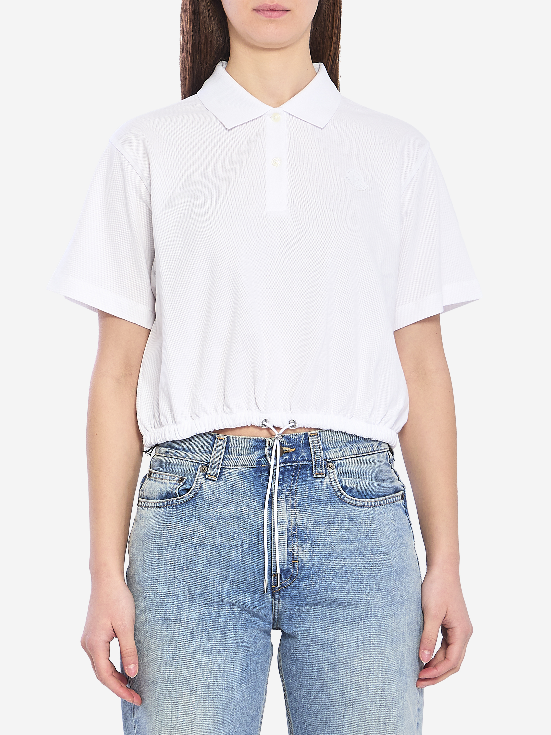 MONCLER Cotton piqu polo