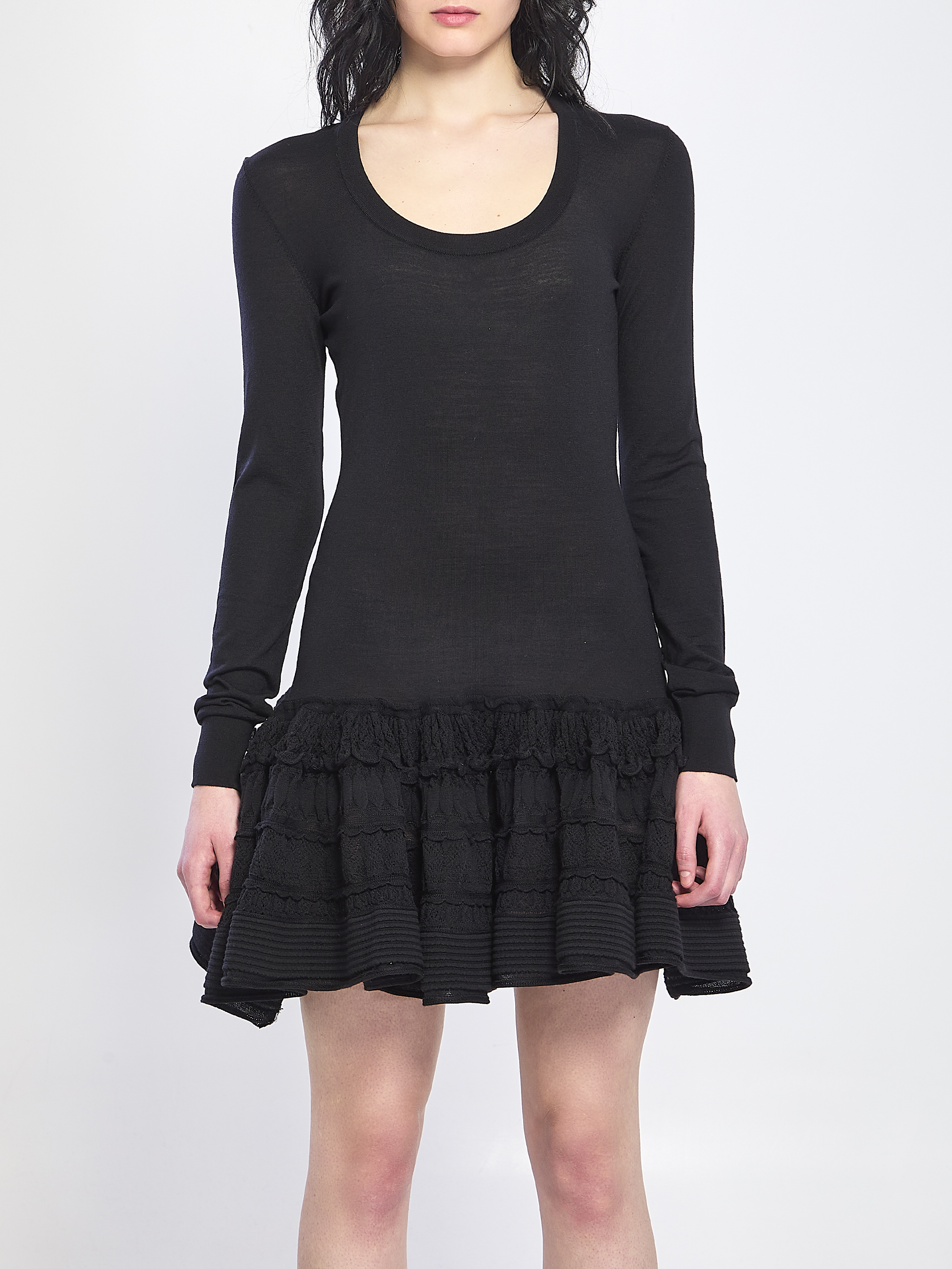 Alaïa Wool crinoline mini dress