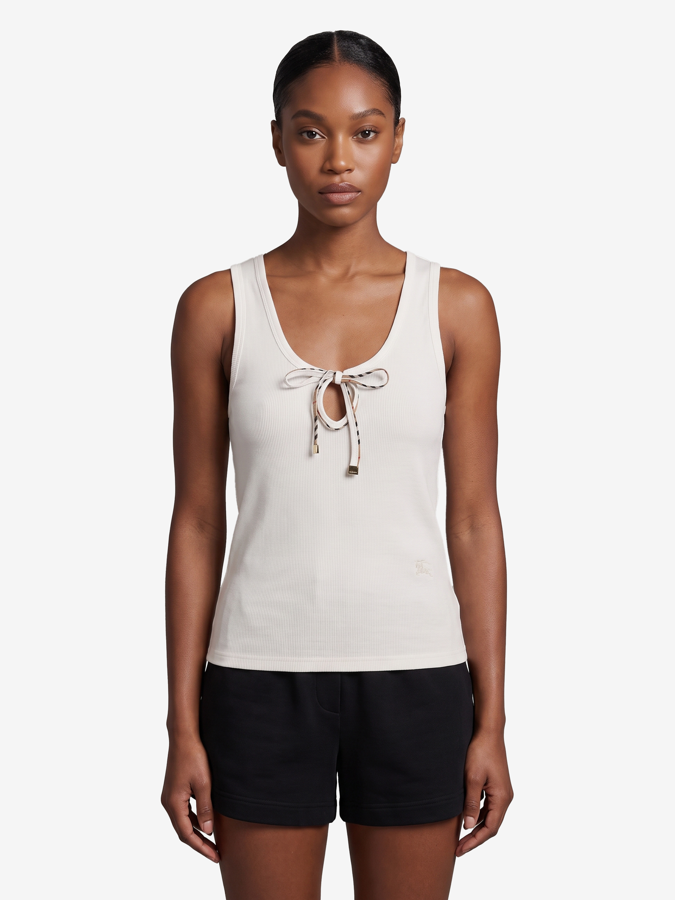 Burberry Tierra laceup top