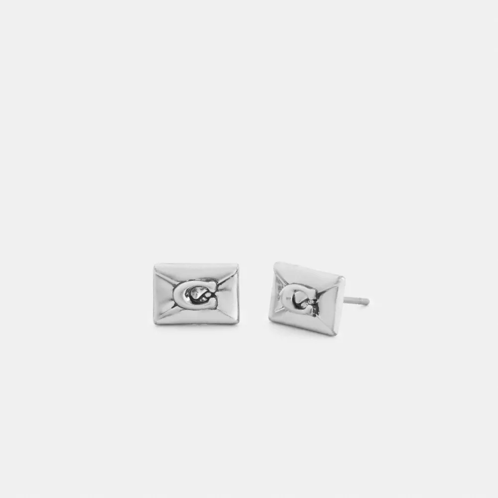 エンベロープ スタッド ピアス