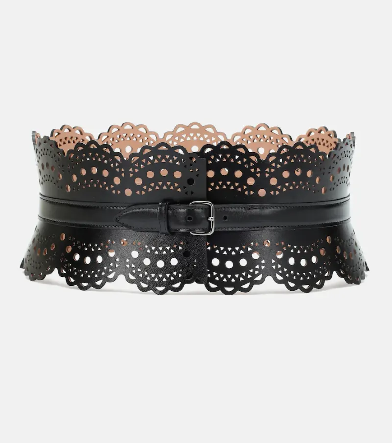 Alaïa Alaïa Leather corset belt