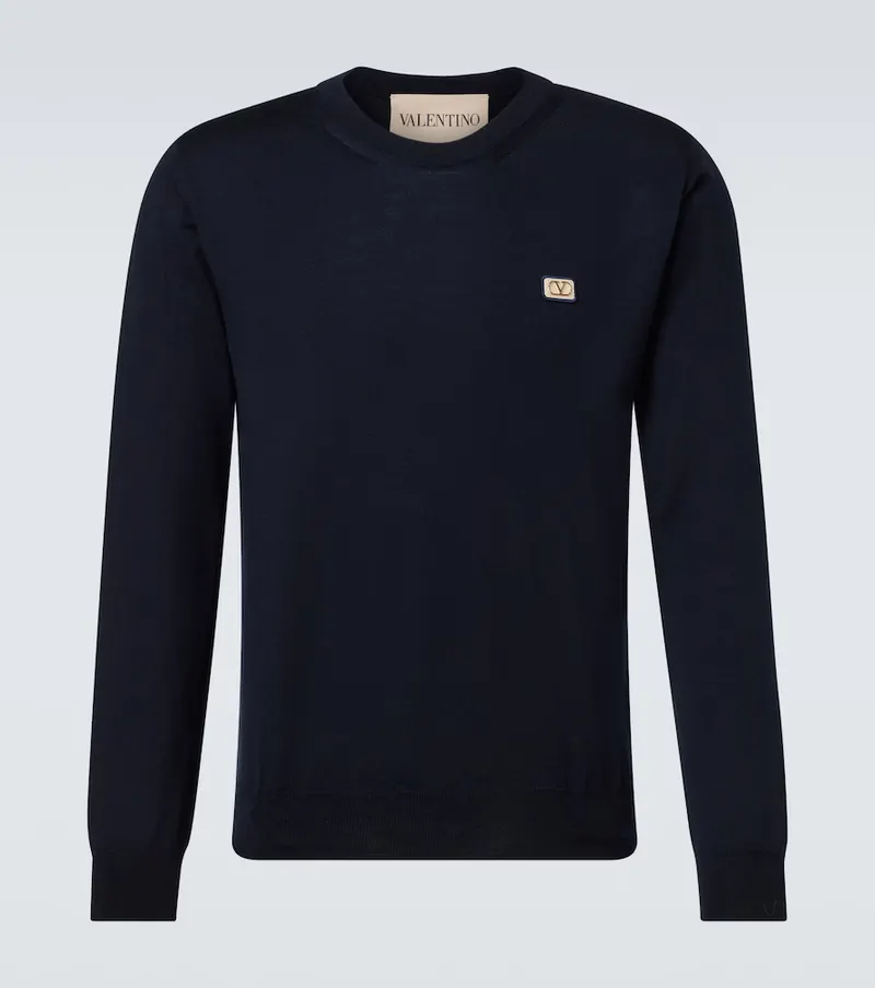 VALENTINO Valentino Garavani VLogo virgin wool sweater