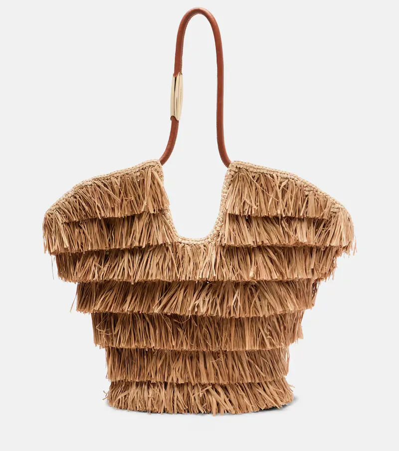 Zimmermann Zimmermann Goldentime Medium raffia tote bag