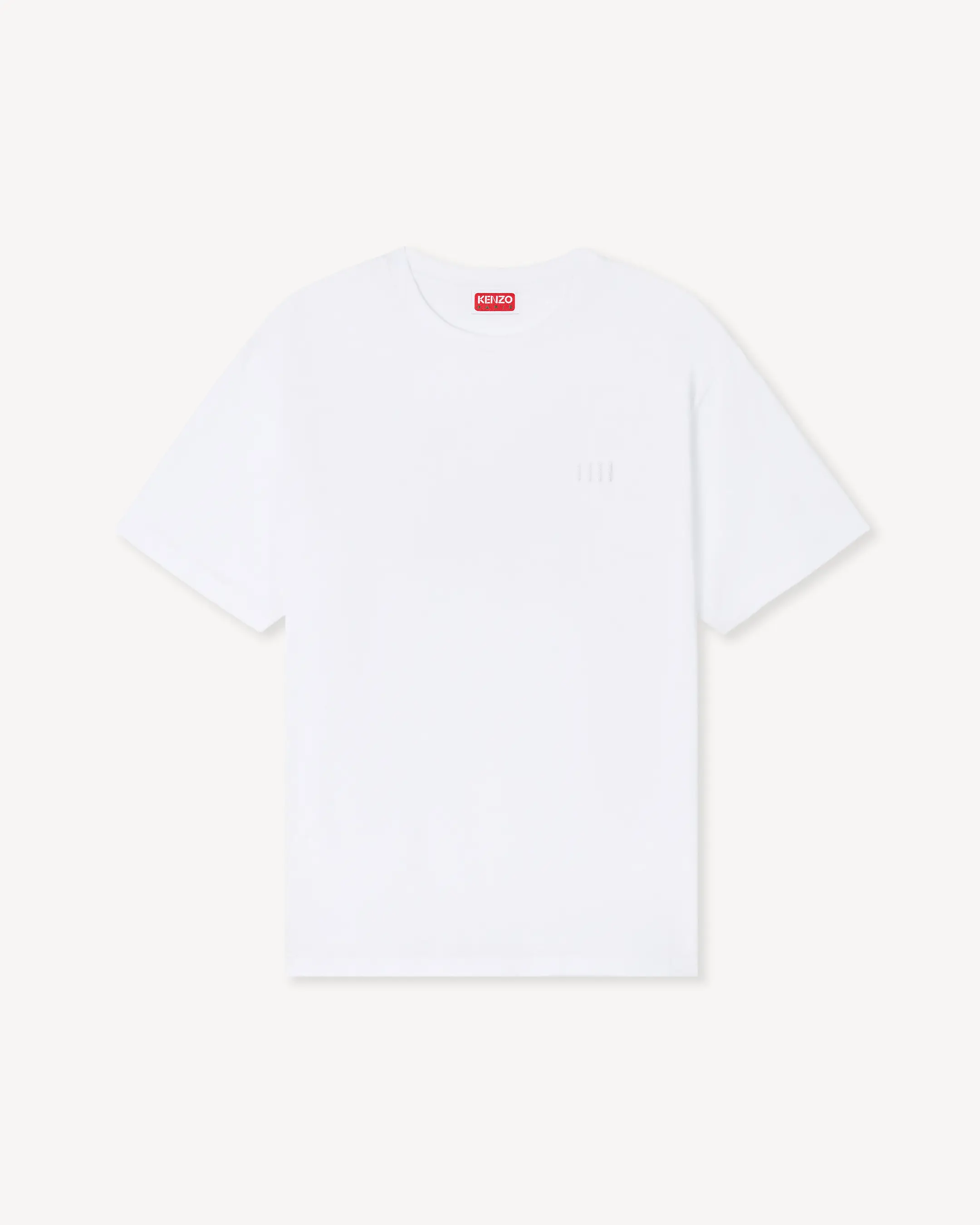 2.0' エンブロイダリー オーバーサイズ Tシャツ イン コットン