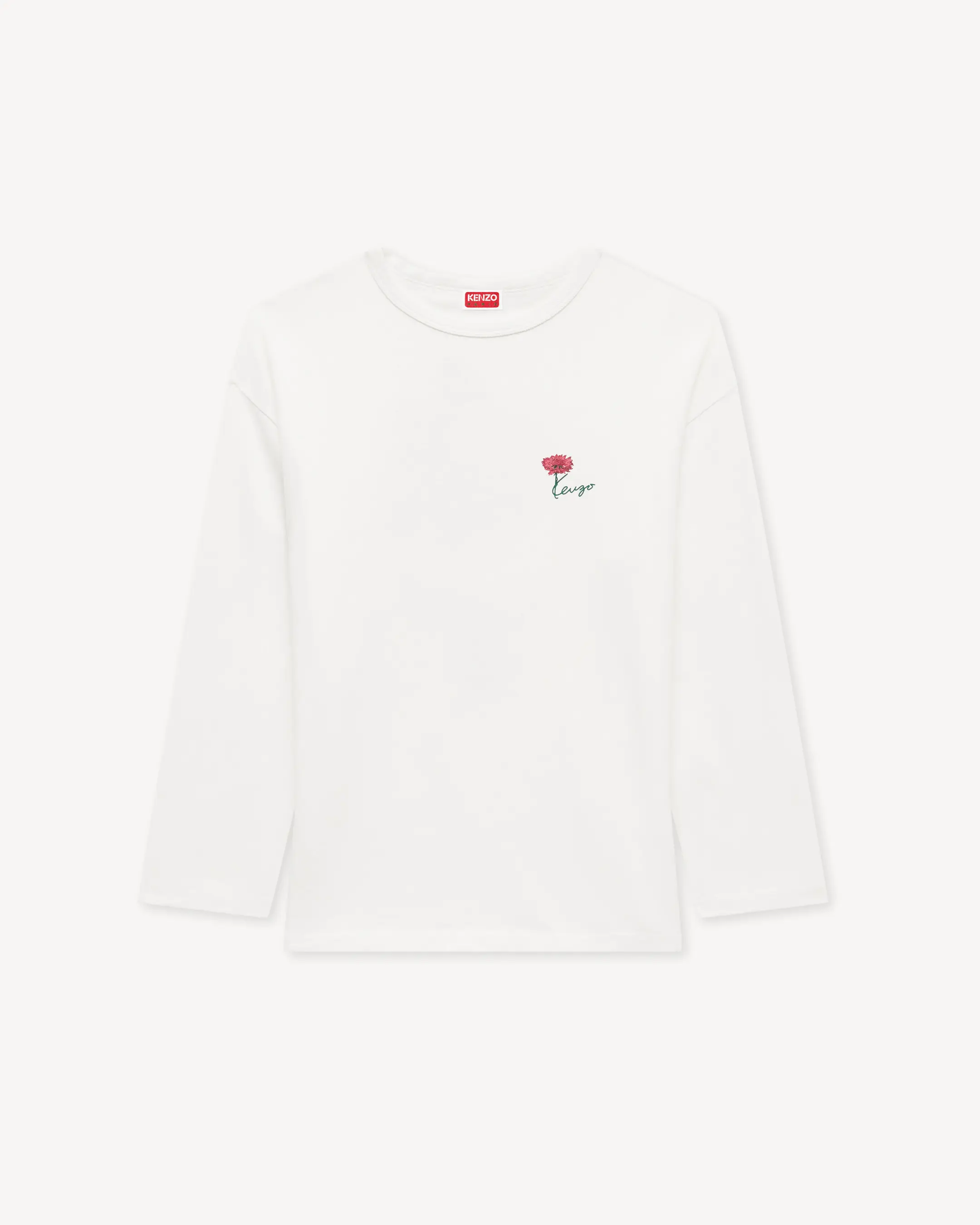 'KENZO ロング スリーブ リラックス Tシャツ イン コットン
