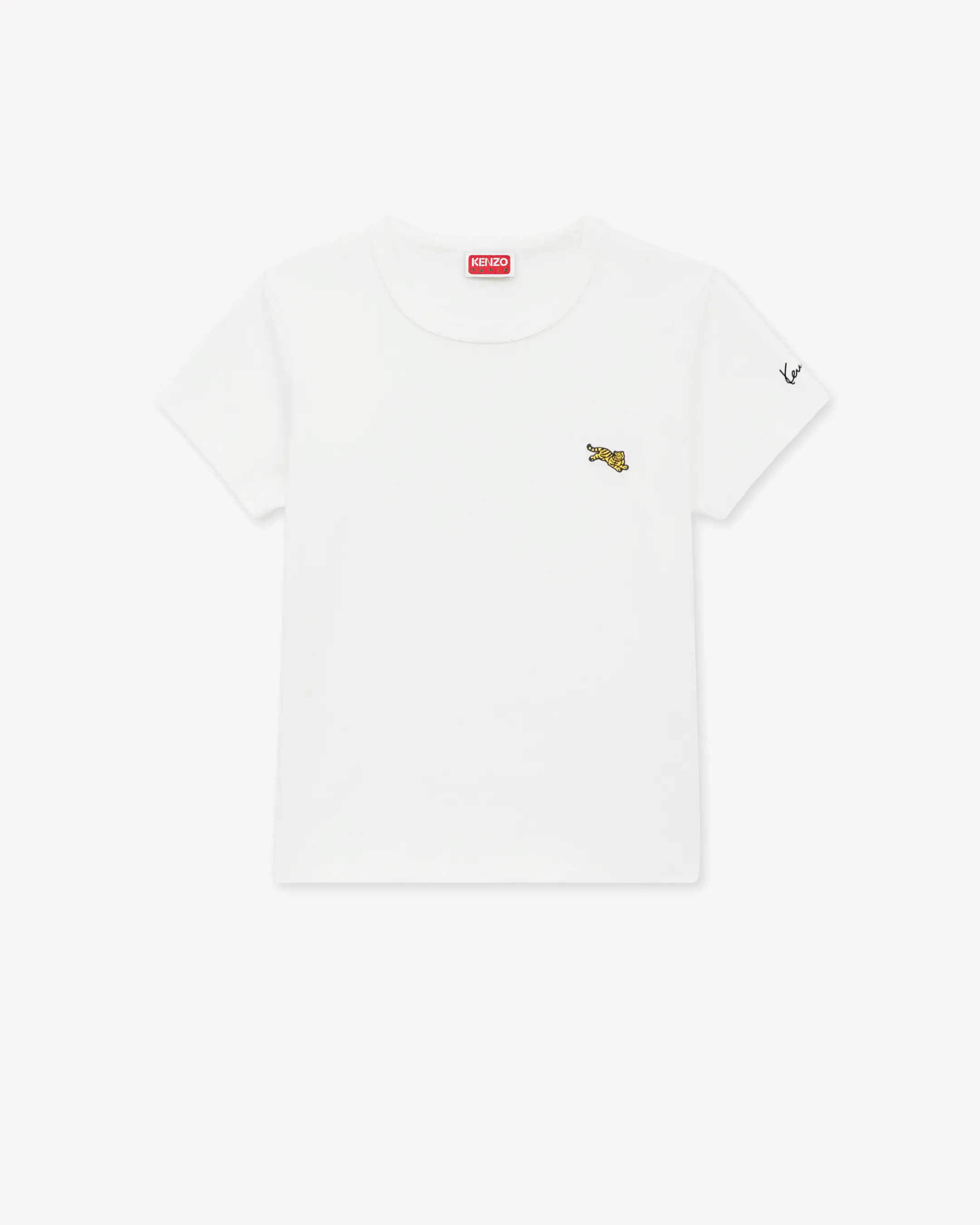 'KENZO Jumping エンブロイダリー スモール フィット Tシャツ イン コットン