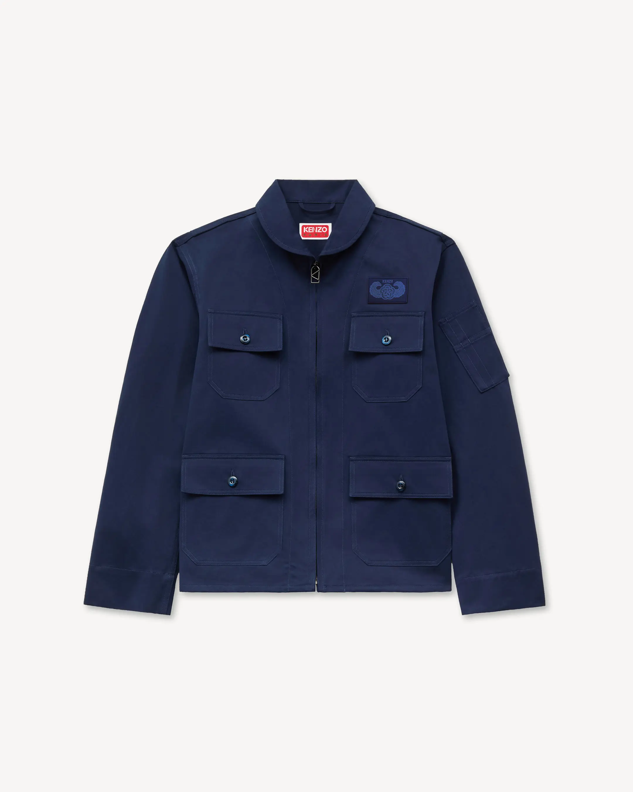 'KENZO Flying ミリタリー ブルゾン イン コットン ツイル