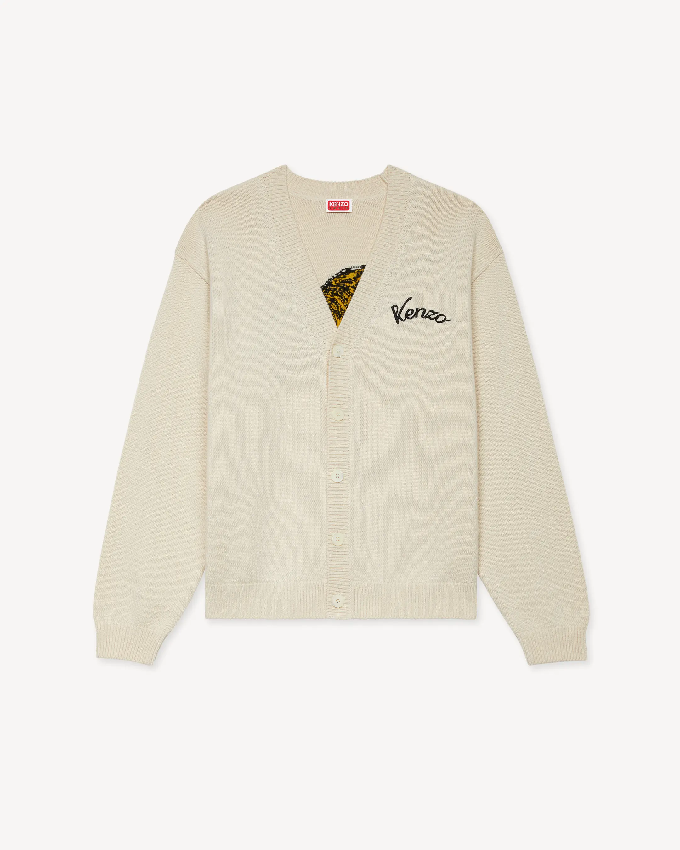 'KENZO Jumping カーディガン イン ウール コットン