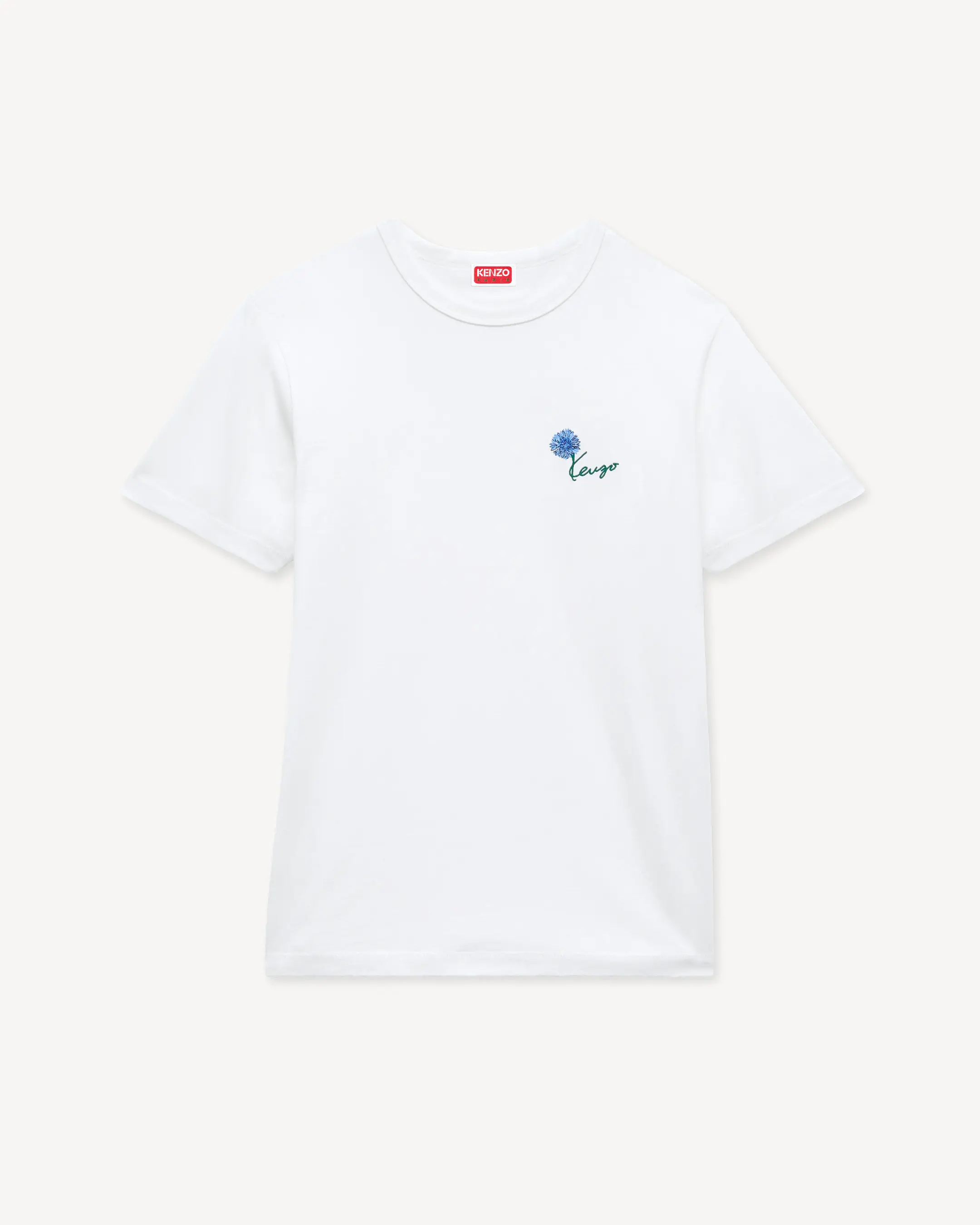 'KENZO エンブロイダリー スリム Tシャツ イン コットン
