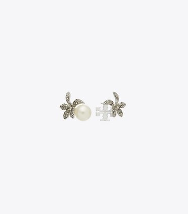 パール&フラワー スタッズピアス