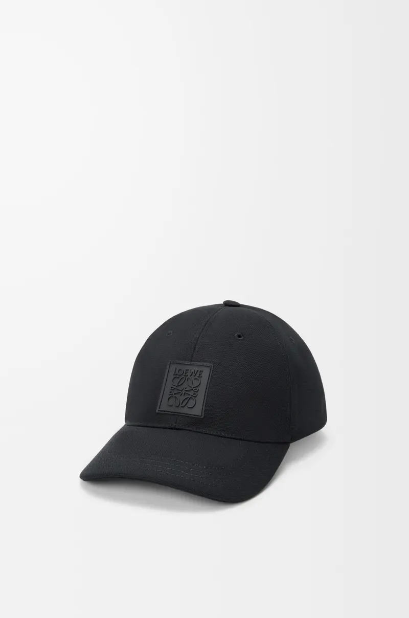 LOEWE パッチ キャップ (キャンバス)