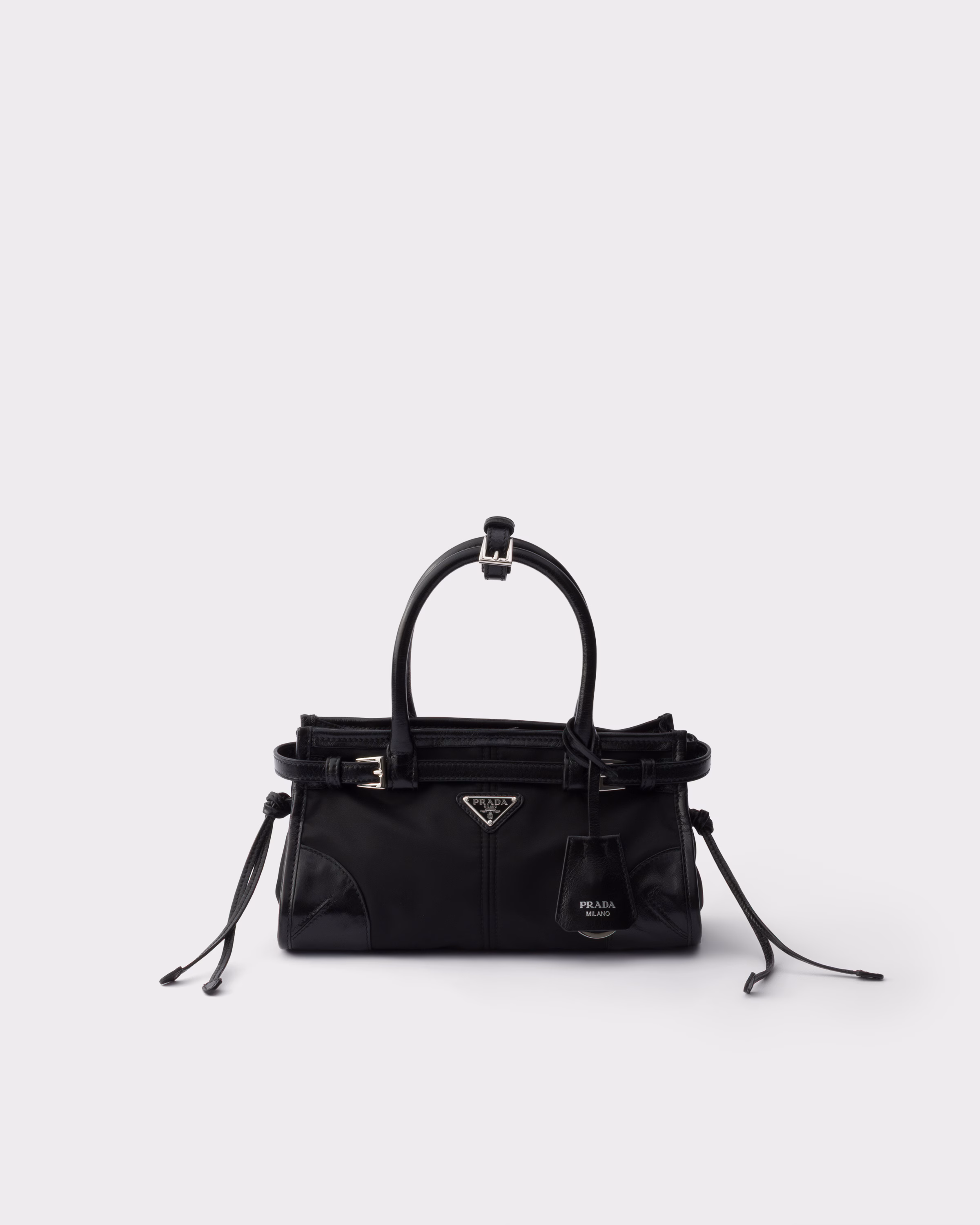 スモール Re-Nylon レザー ハンドバッグ