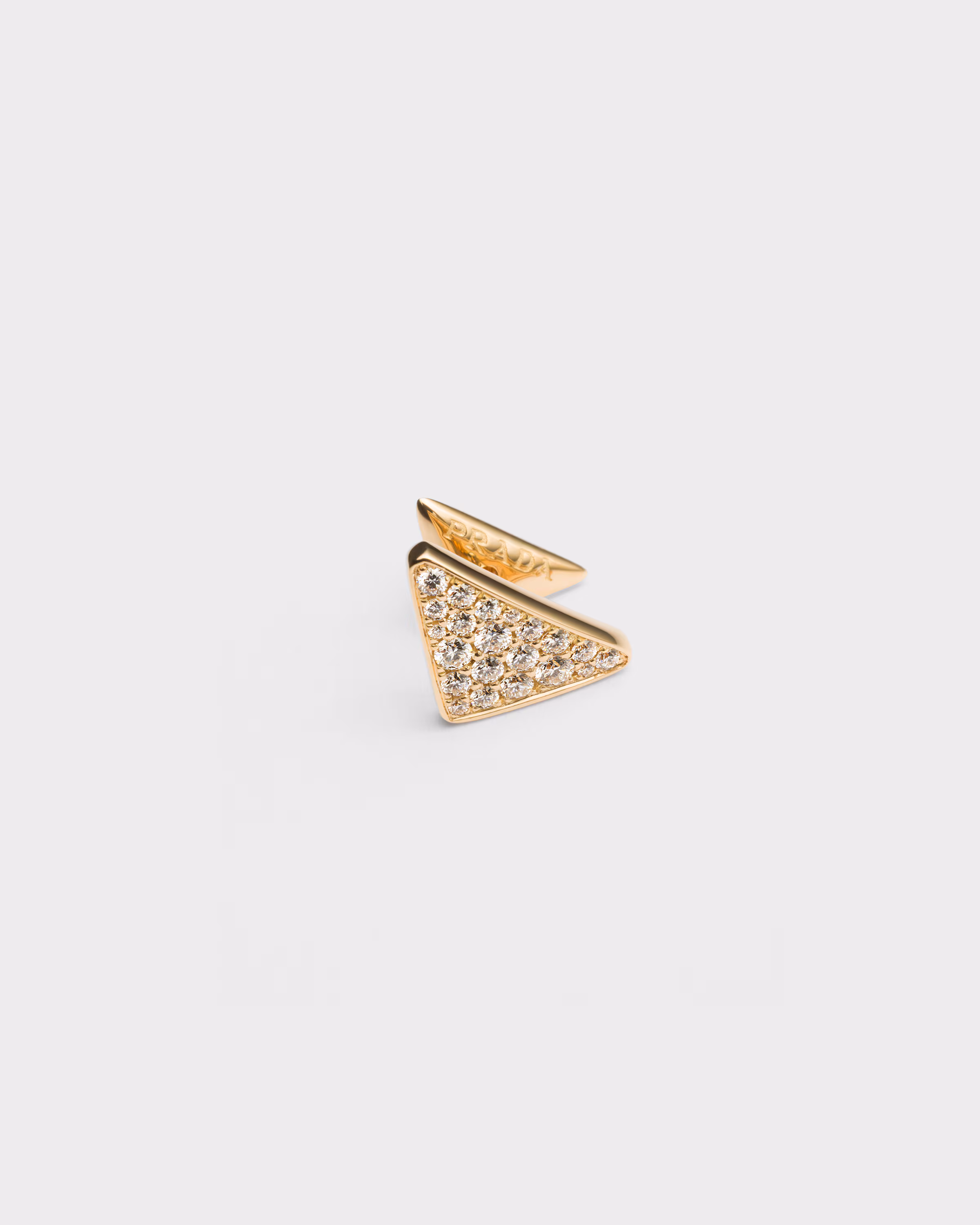 イエローゴールドxダイヤモンド シングルピアス