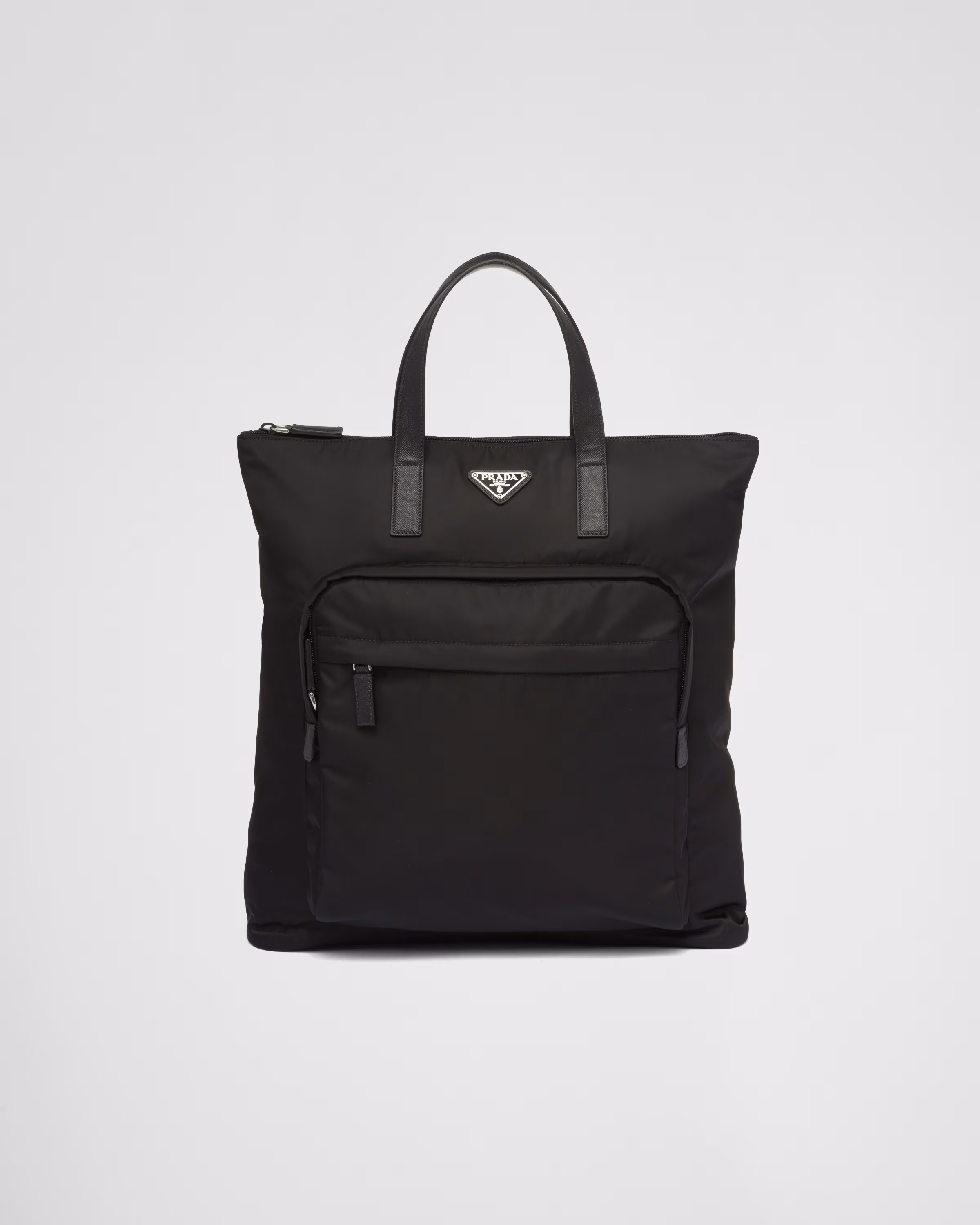 Re-Nylon xサフィアーノレザー トートバッグ