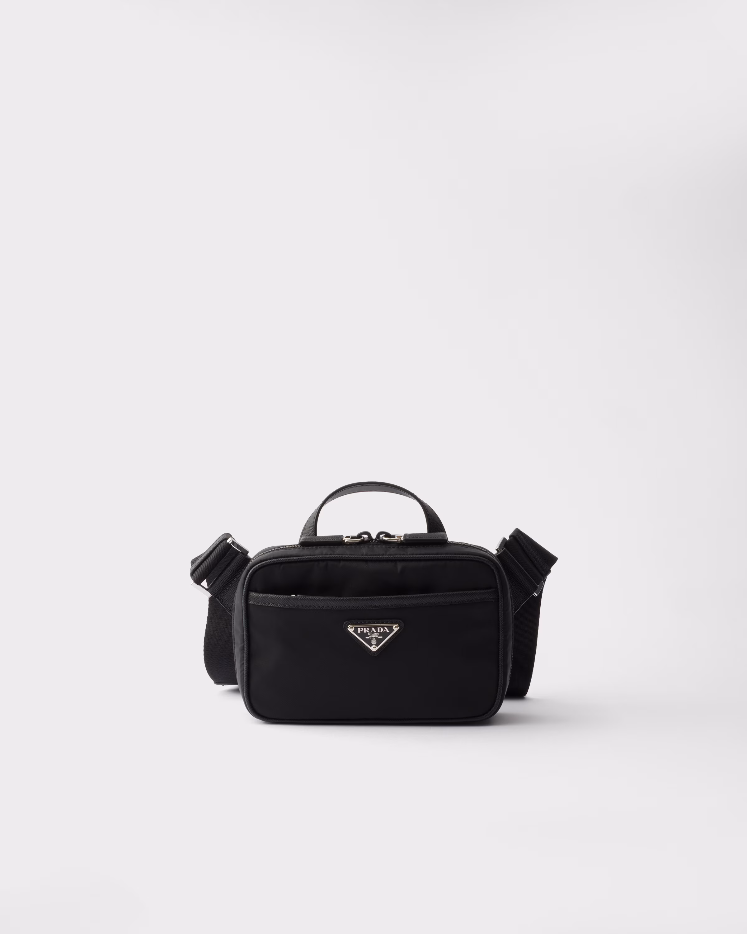 Re-Nylon サフィアーノレザー ショルダーバッグ